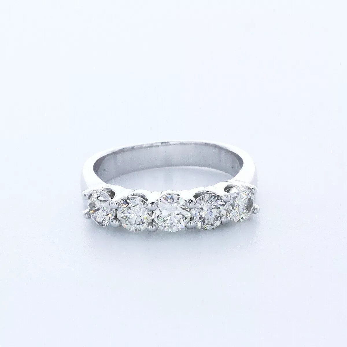 14K Gold Classic Wedding Band Classic 1.75 Carat Round Lab-Grown Diamond D VVS1