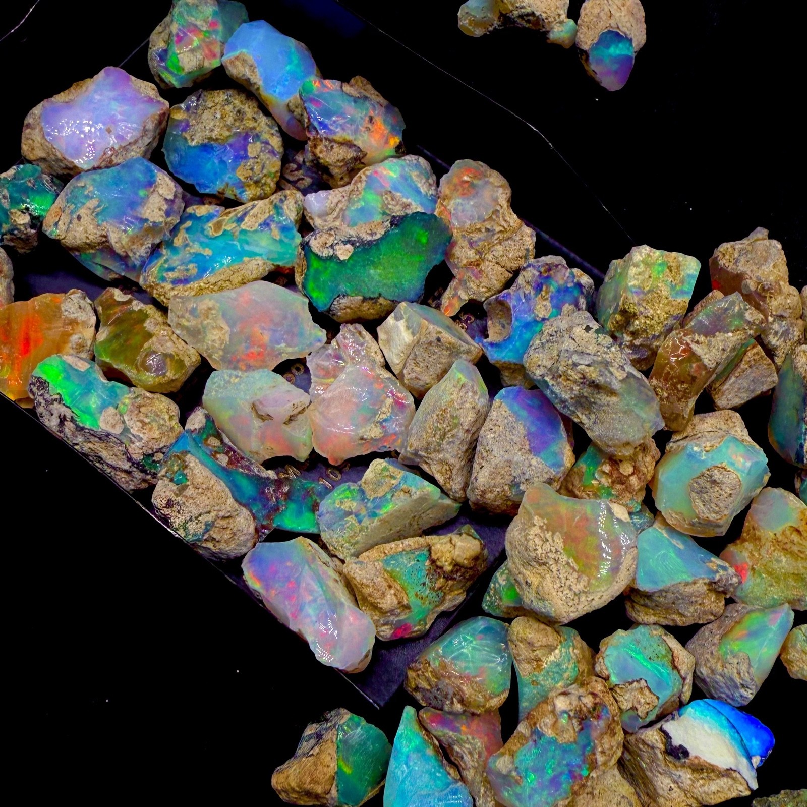 Opal Rough Lot 20 Pieces AAA cut grade rough Natural Ethiopian Welo Dry Opal Raw