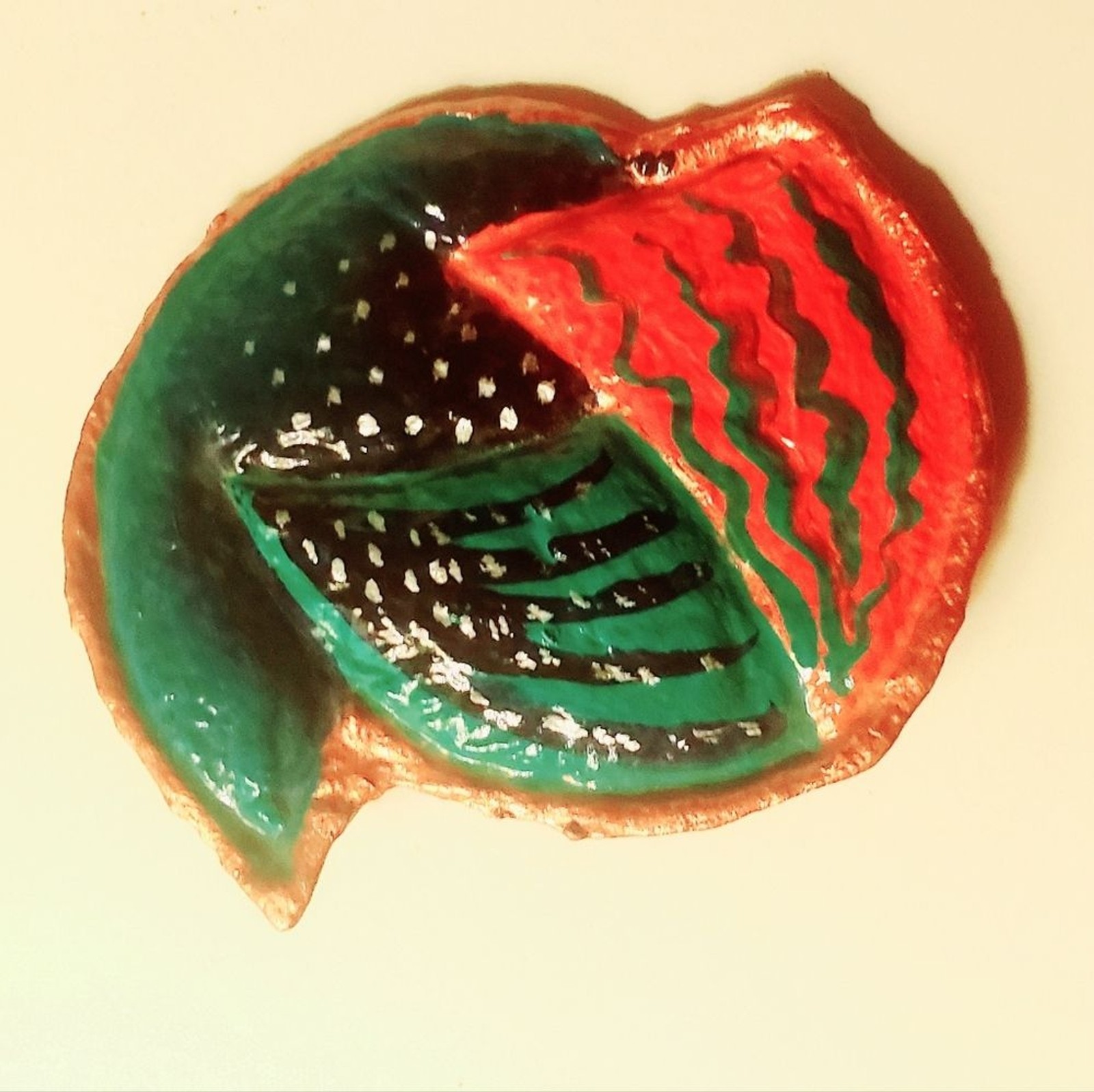 OOAK handmade and signed abstract Nautical brooch Artist Barbara Blades