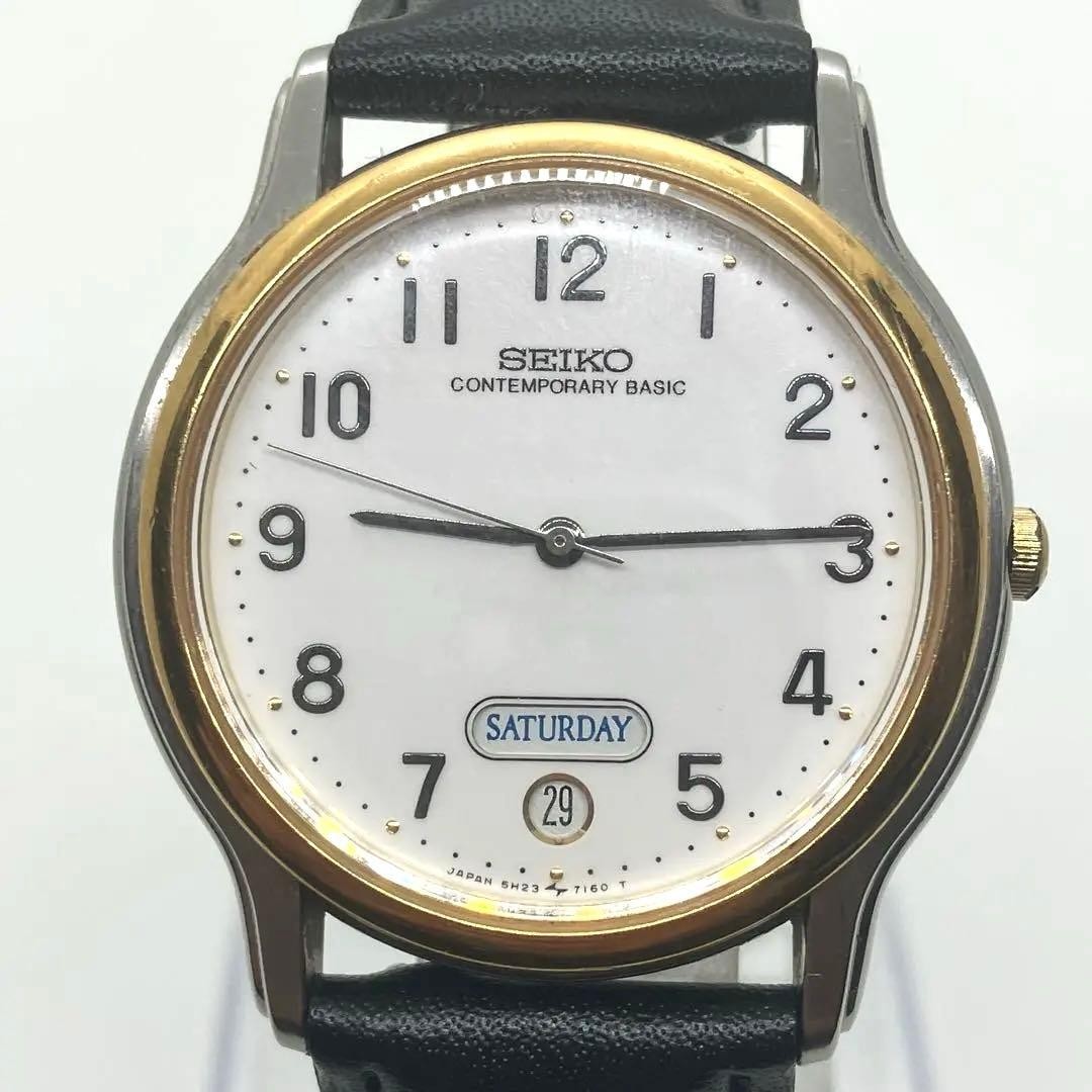 New Battery SEIKO CONTEMPORARY BASIC New Belt