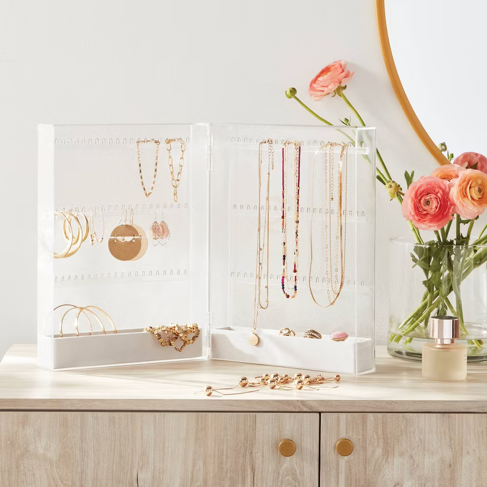 Folding Acrylic Accessory Organizer – Brightroom: Clear Jewelry