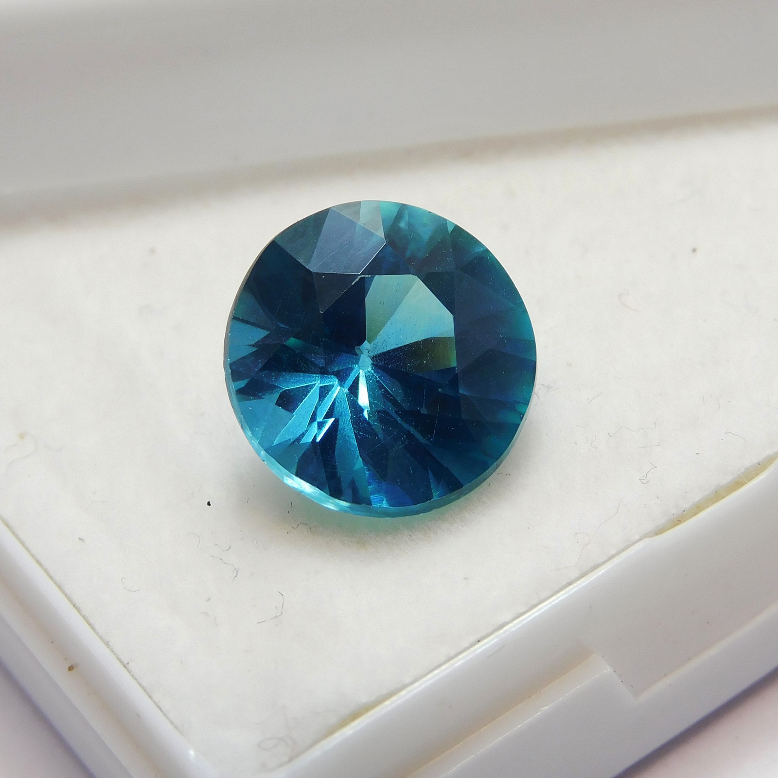 6.65 Ct Natural Gemstone Bluish Green Grandidierite CERTIFIED Round Cut