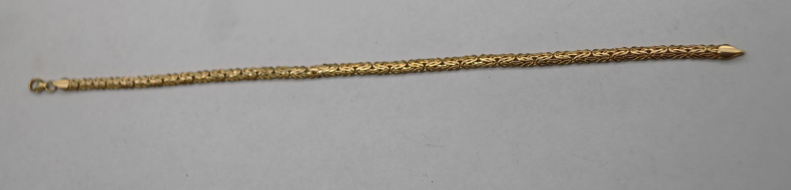 14K 9” Milor Italy Yellow Gold Chain Bracelet 4.1 Gram Lovely & Elegant