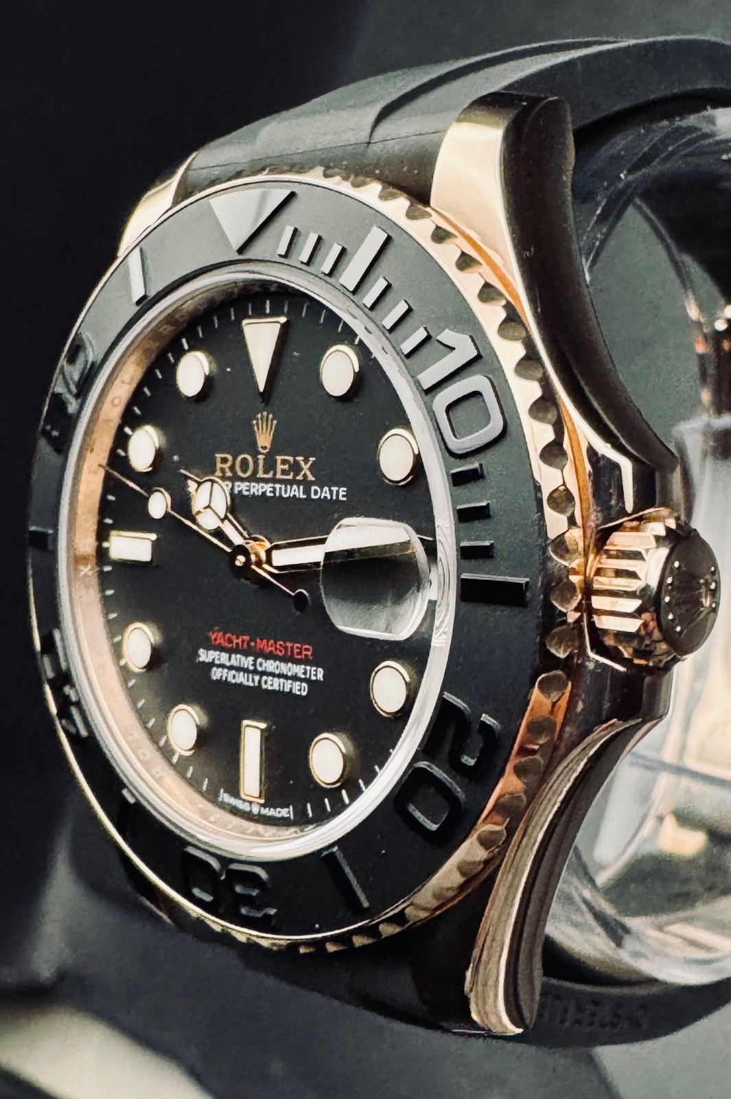 2024 Rolex rose gold 37mm Yachtmaster Ladies sport watch for the holidays!