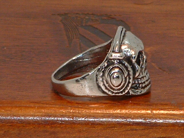 New Skull With Headphones Stainless Steel Ring (10)