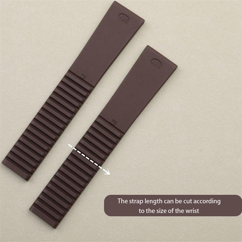 19mm Dark Blue Rubber Watch Band Strap Fits Patek Philippe Aquanaut 5067A Models