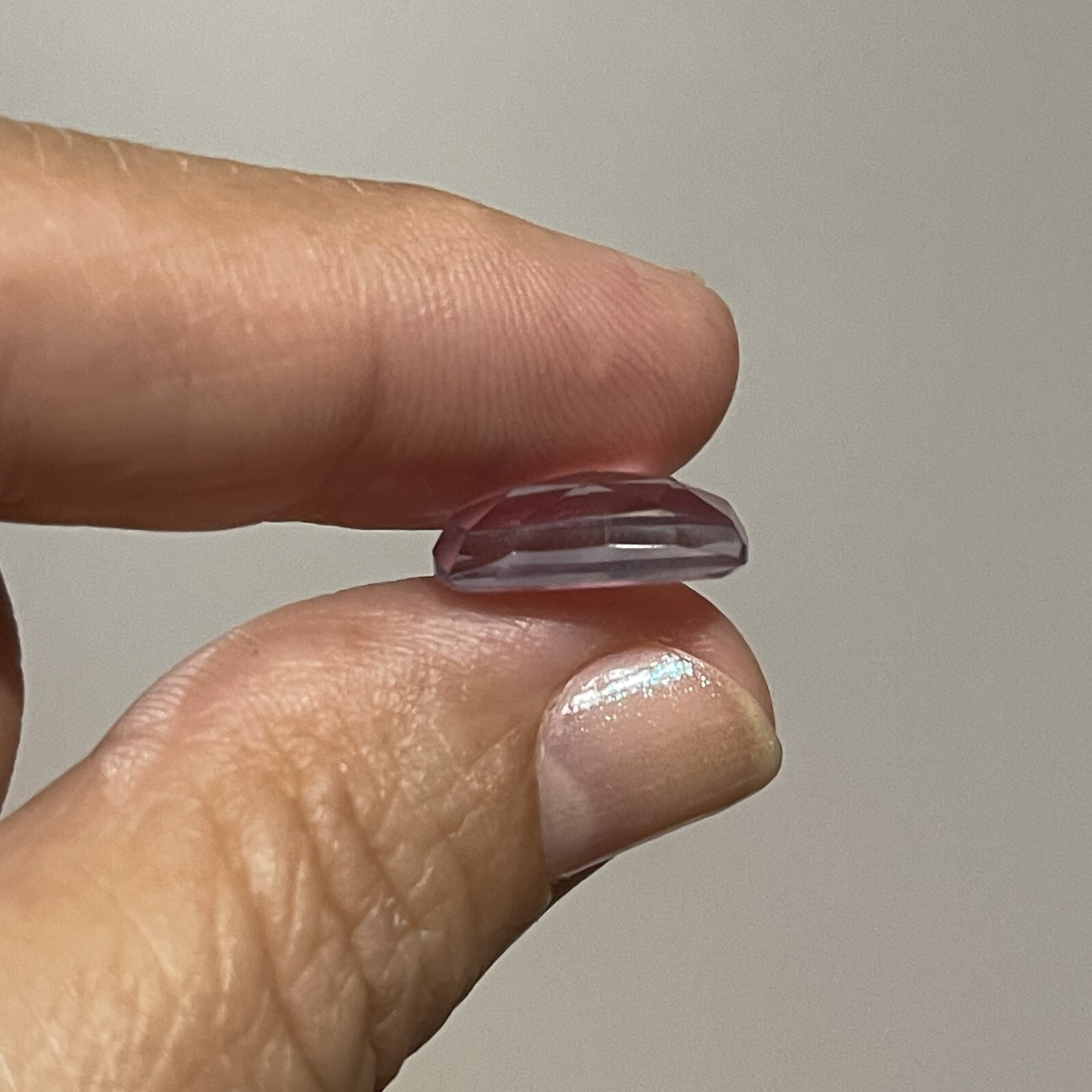 11.6ct 14.4c10.5×4.4mm Pair Pink Faceted Amethyst Rose Cut Cabochons Gems
