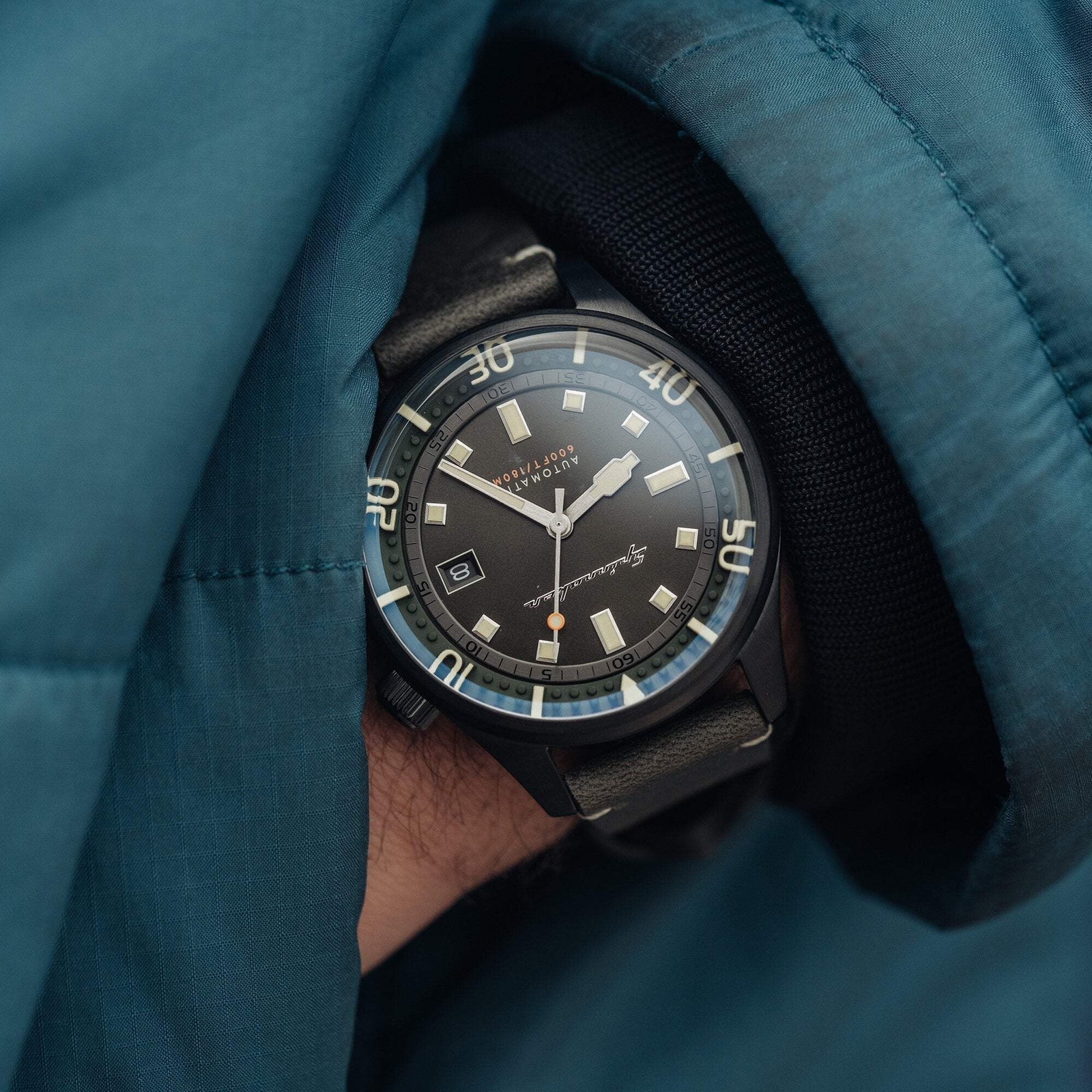 Spinnaker Bradner Green / Black / Leather | Green Dial 42mm Japanese Automatic W