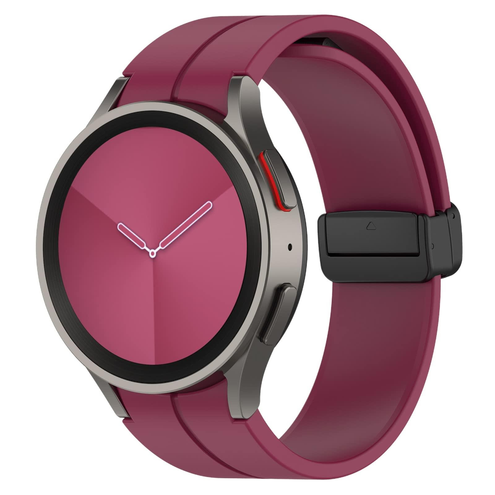 Magnetic Silicone Band Strap For Samsung Galaxy Watch 6 40mm 44mm Classic 43/47