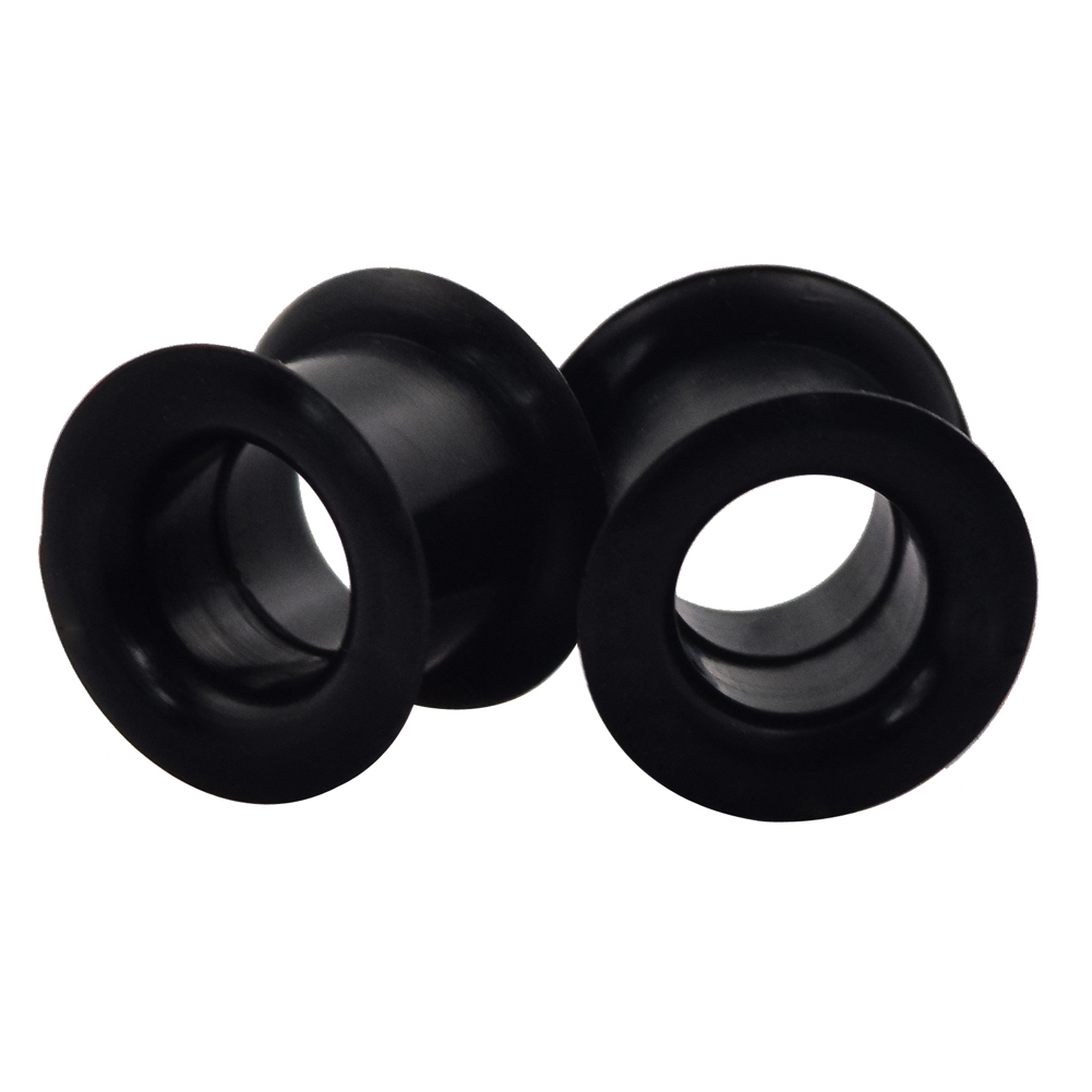 Pair Ultra Soft Silicone Ear Skin Flesh Tunnels Plugs Gauges Earskin Earlets