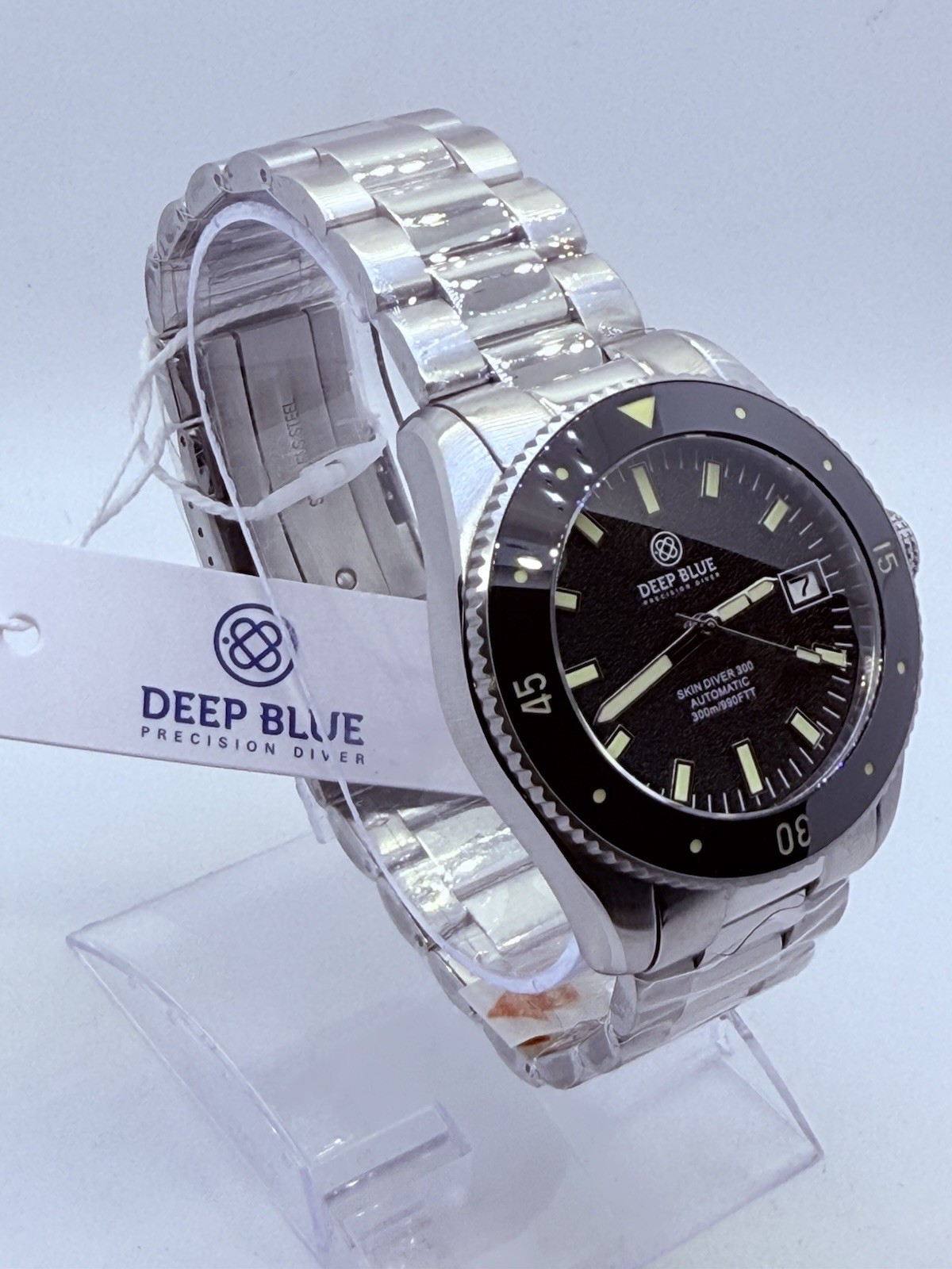 Deep Blue SKIN DIVER 300 40MM AUTO VINTAGE DIVE WATCH-STICK HOUR MARKERS‼️NEW‼️