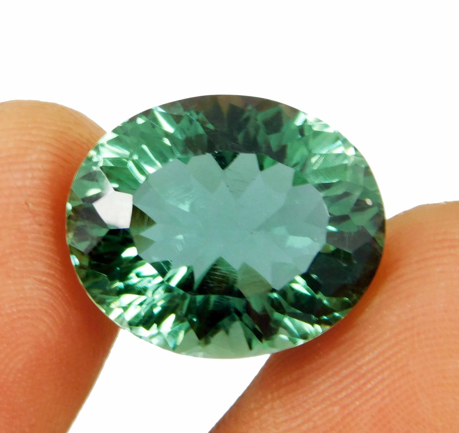 Natural 14.85 Ct Indicolite Blue Tourmaline Oval Cut Certified Loose Gemstone