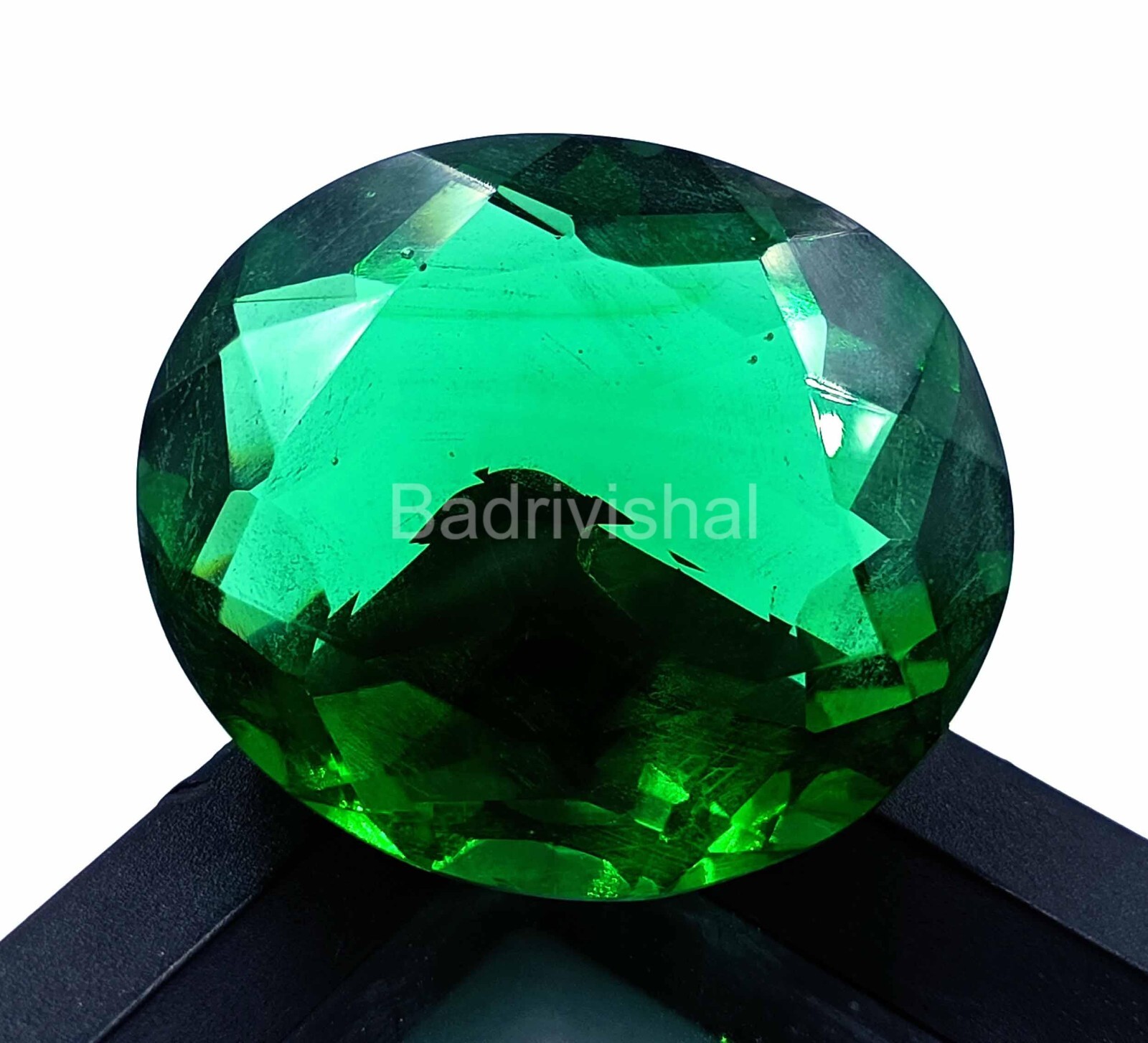 100 Ct Certified Natural Czech Republic Green Moldavite Oval Loose Gemstone EKS