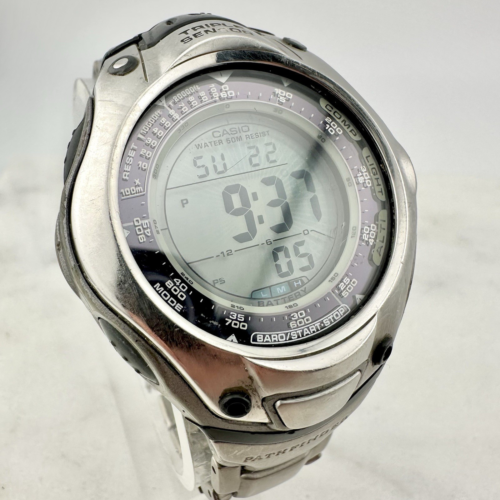 Casio Sport ProTrek Multi-Fution Men’s Watch Silver Tone, 2872 PAG-70T – READ