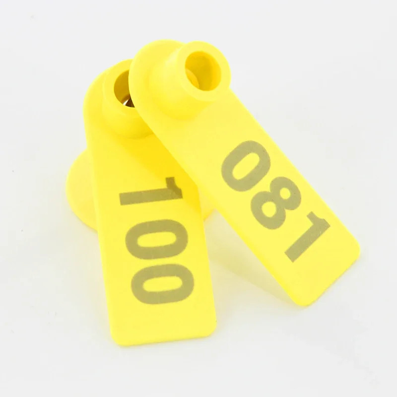 No. 1-500 Sheep Ear Tag Signs with the Word Ear Laser Typing Copper Head Earring