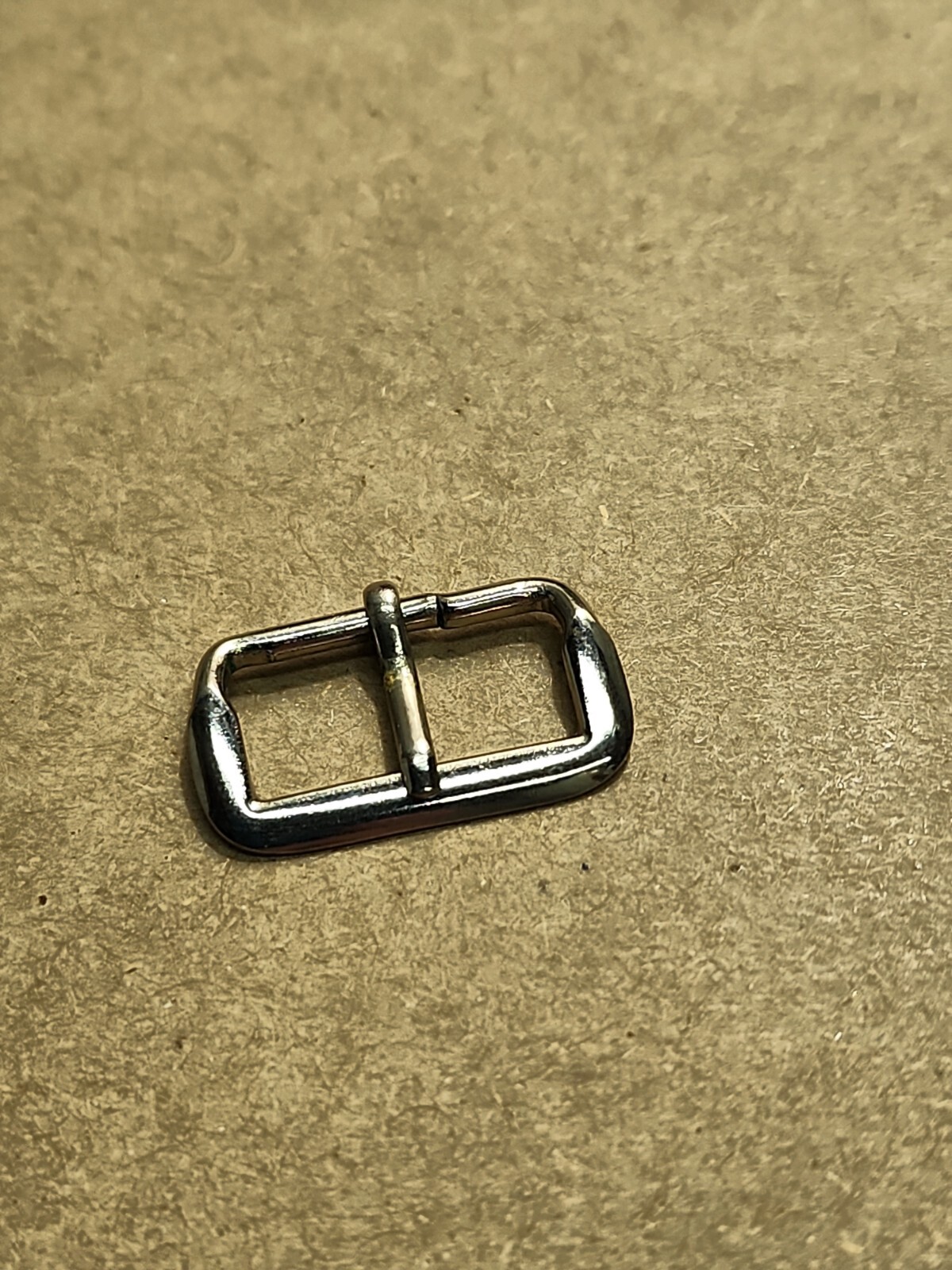 Vintage 40’s-50’s NOS Silver-Tone Sew In Watch Band Buckle With 16mm Interior