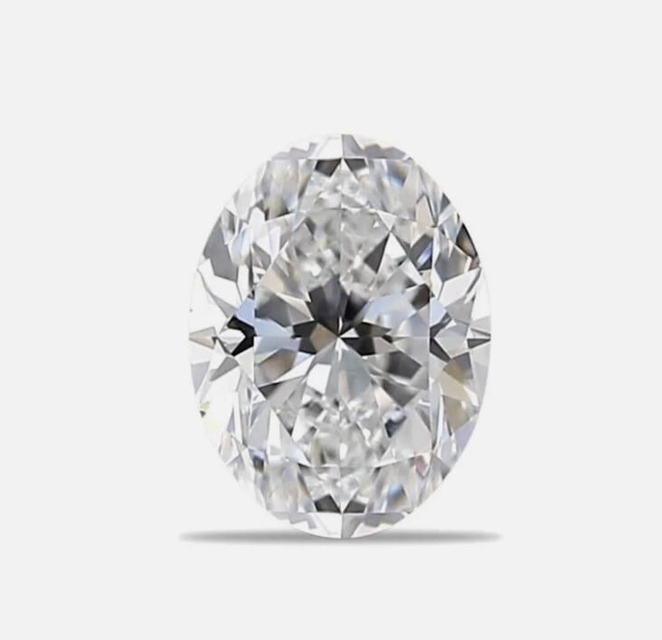 Loose CVD Diamond 3 x 5 mm D Color 1 pc Oval IF Clarity Certified Loose Diamond