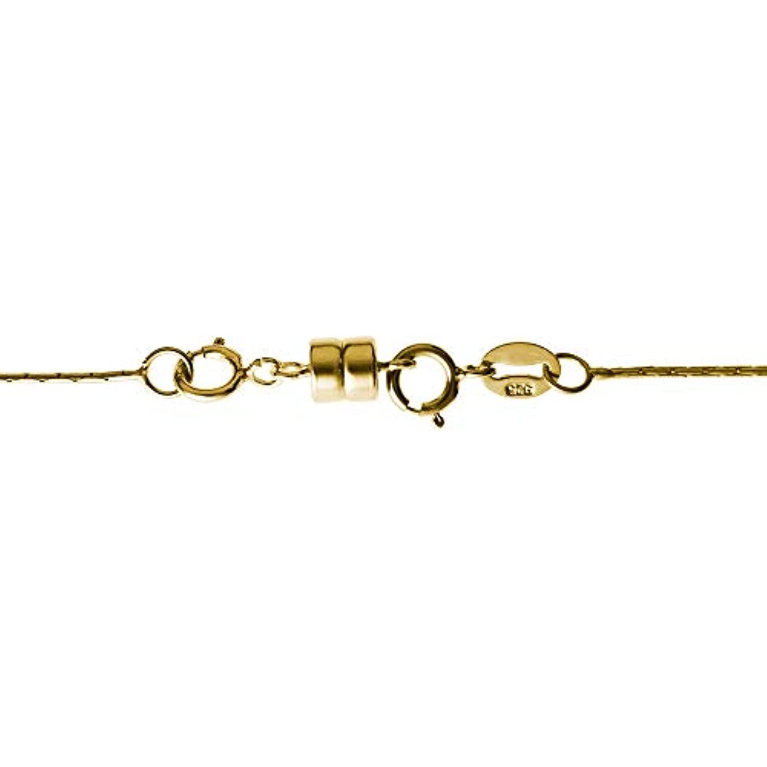 14K Gold Filled 4mm Magnetic Clasp Converter For Necklaces / Bracelets with 5mm
