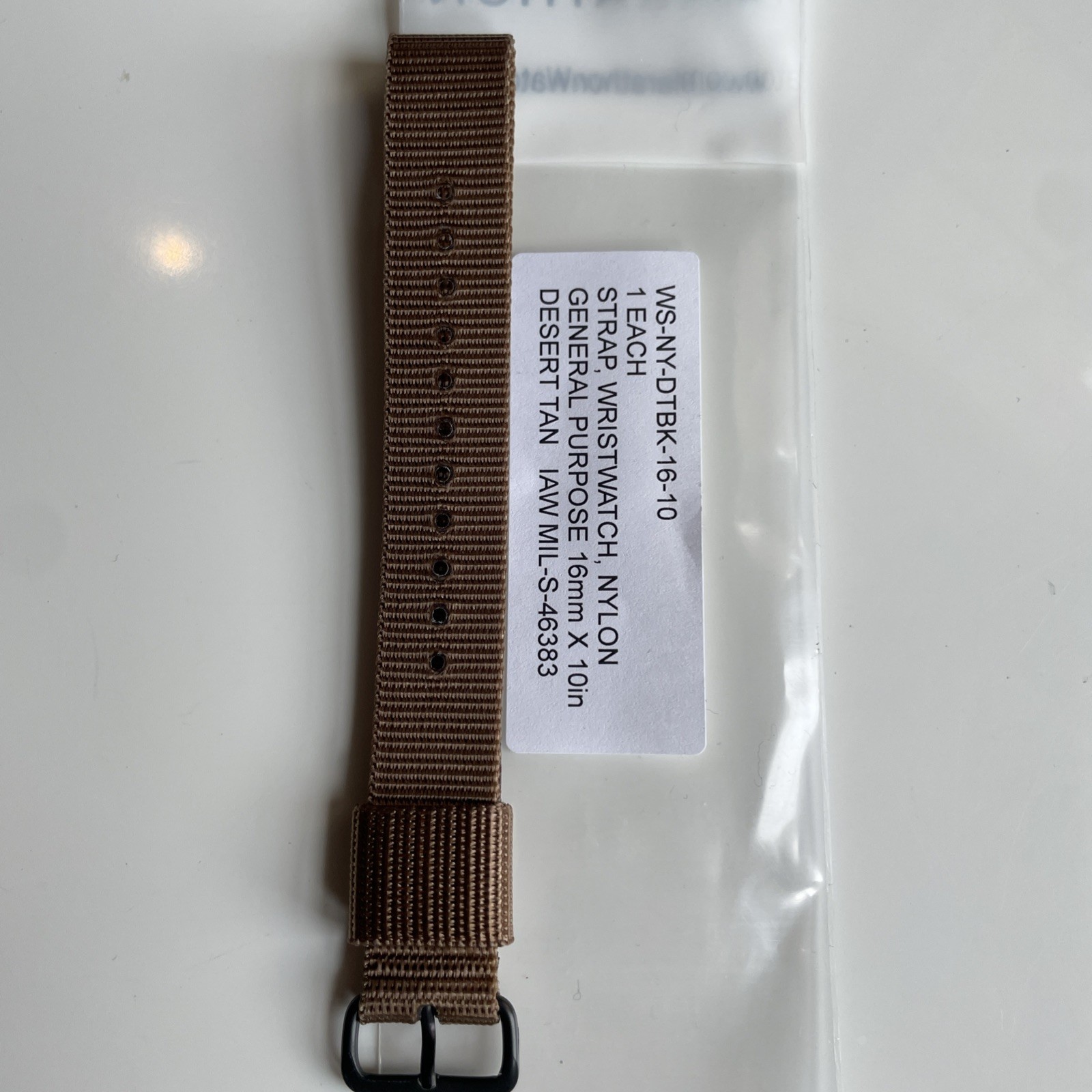 Marathon US Military Watch Band STRAP for Older General Purpose Tan 16mm New