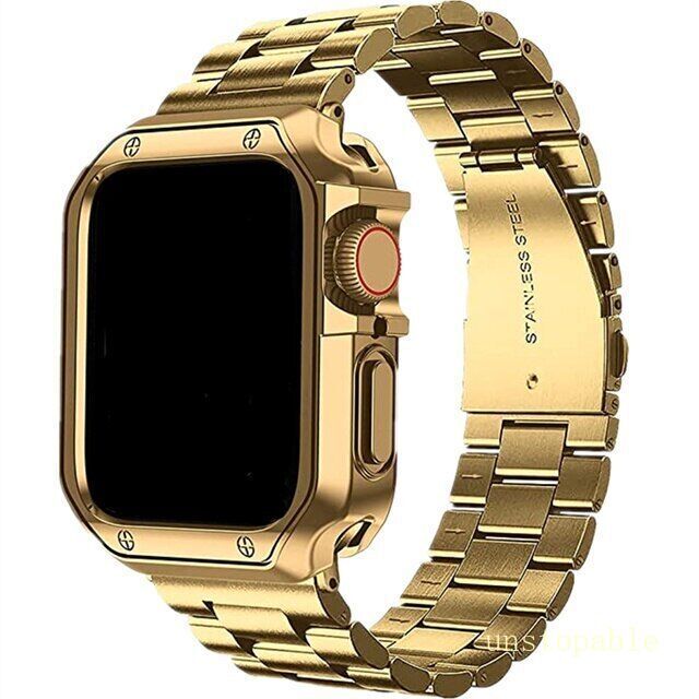 Case+Stainless Steel Metal Strap for Apple Watch Series 11 10 9 8 7 6 SE Ultra 3