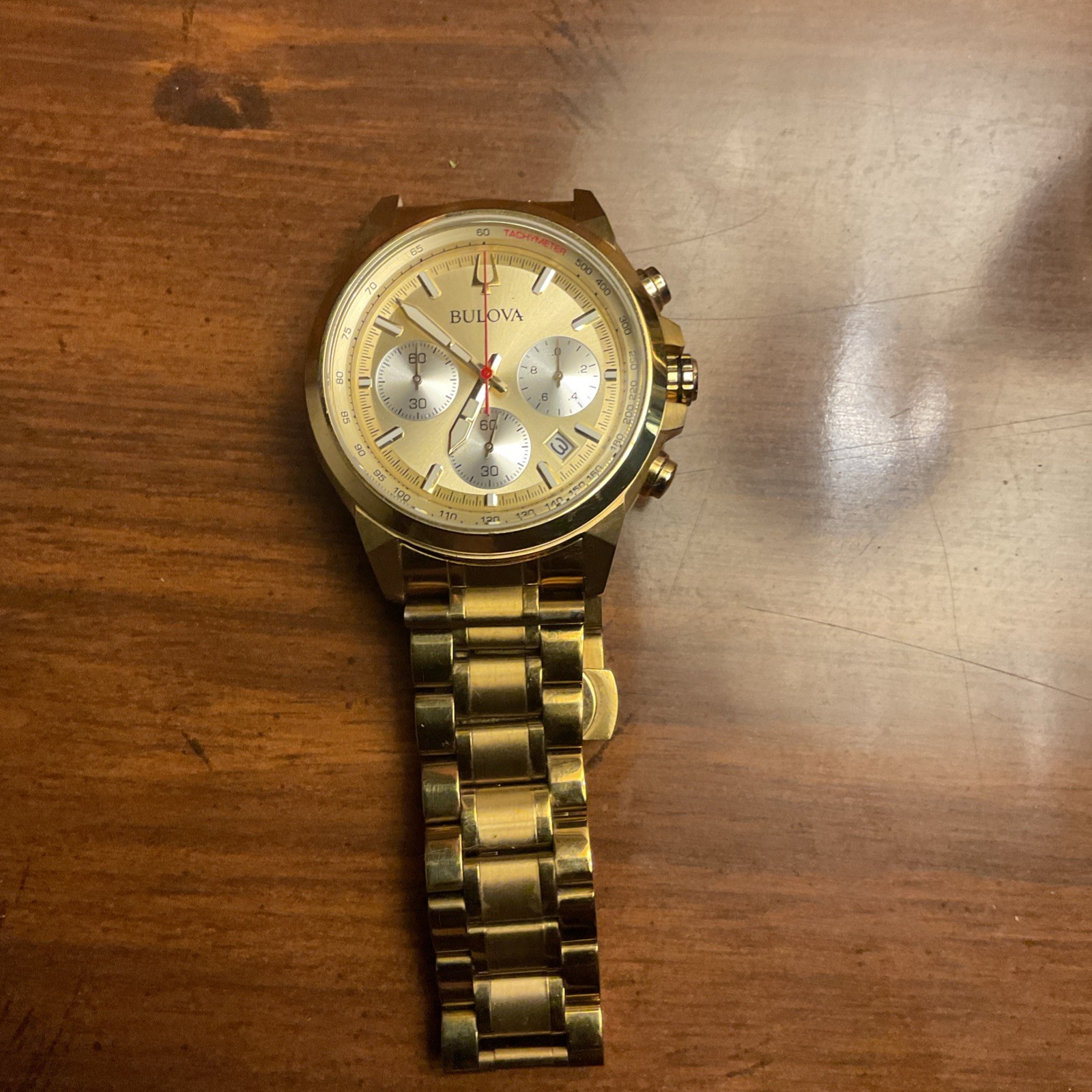 Bulova 97B217 Classic Chronograph Stainless Steel Quartz Men’s Watch / USED