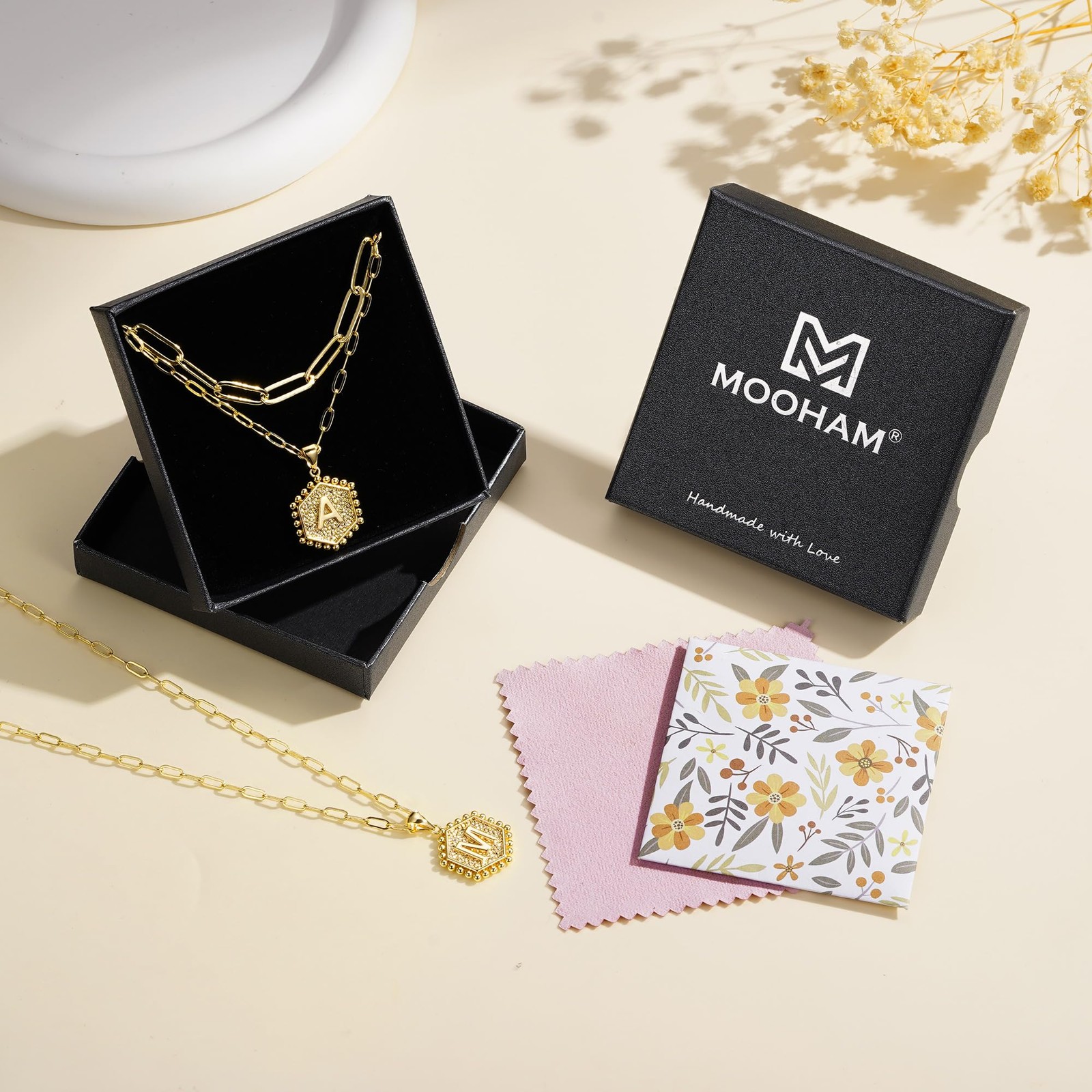 Gold Initial Necklace for Women – Layered Jewelry Gifts