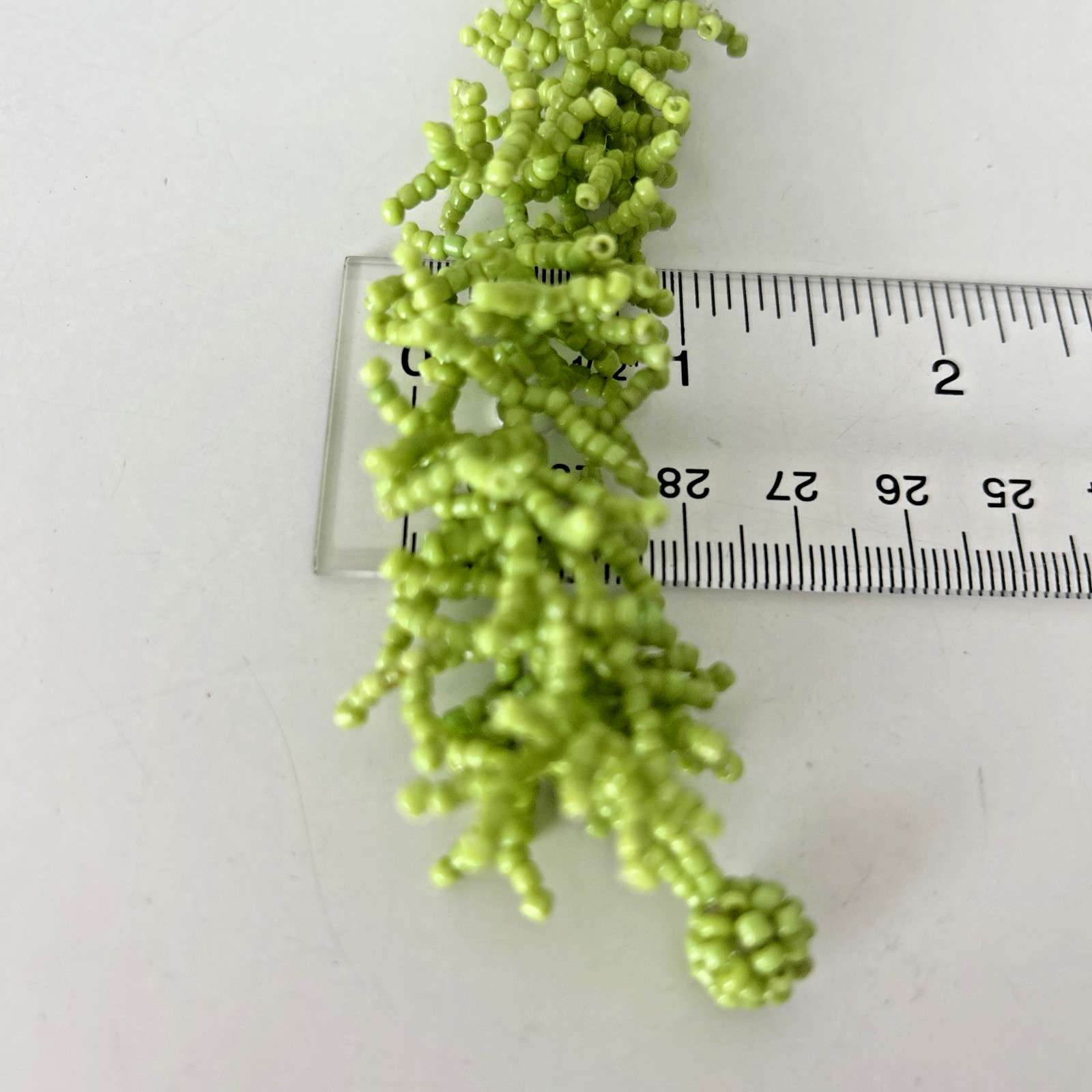 Handmade Green Seed Bead Lightweight Bracelet Adjustable