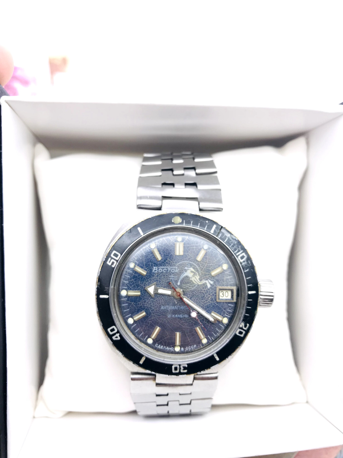 🤿 Amphibian Vostok Bubble diver Amphibia Wostok Watch 2416 1980s Service ⚓️
