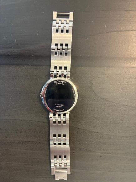 Movado Esperanza 39mm Stainless Steel Open Vertical Links