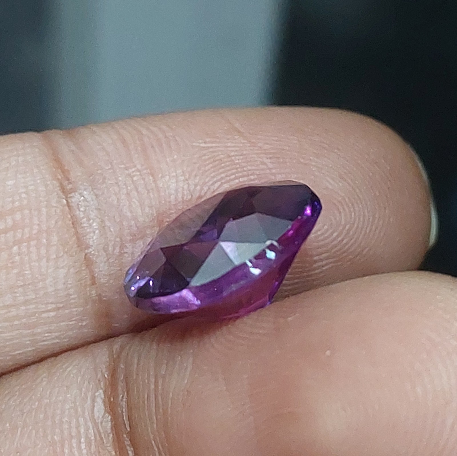 2 Lab Created Purple Blue Sapphire 9.40Ct each Round Cut Loose Gems 11x11mm Pair