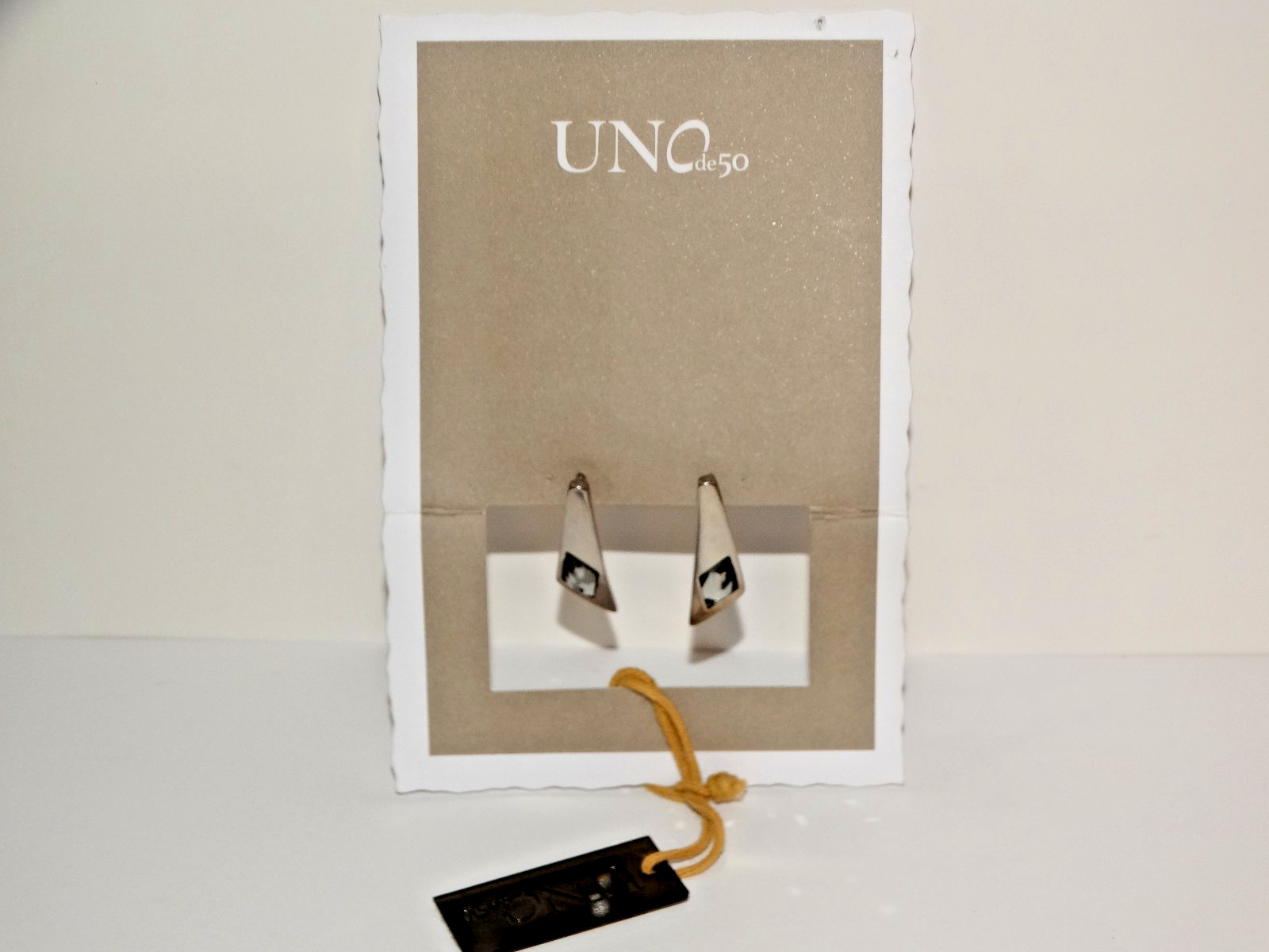 Uno de 50 /Crystal Pierced Screw back Earrings “Superstition”