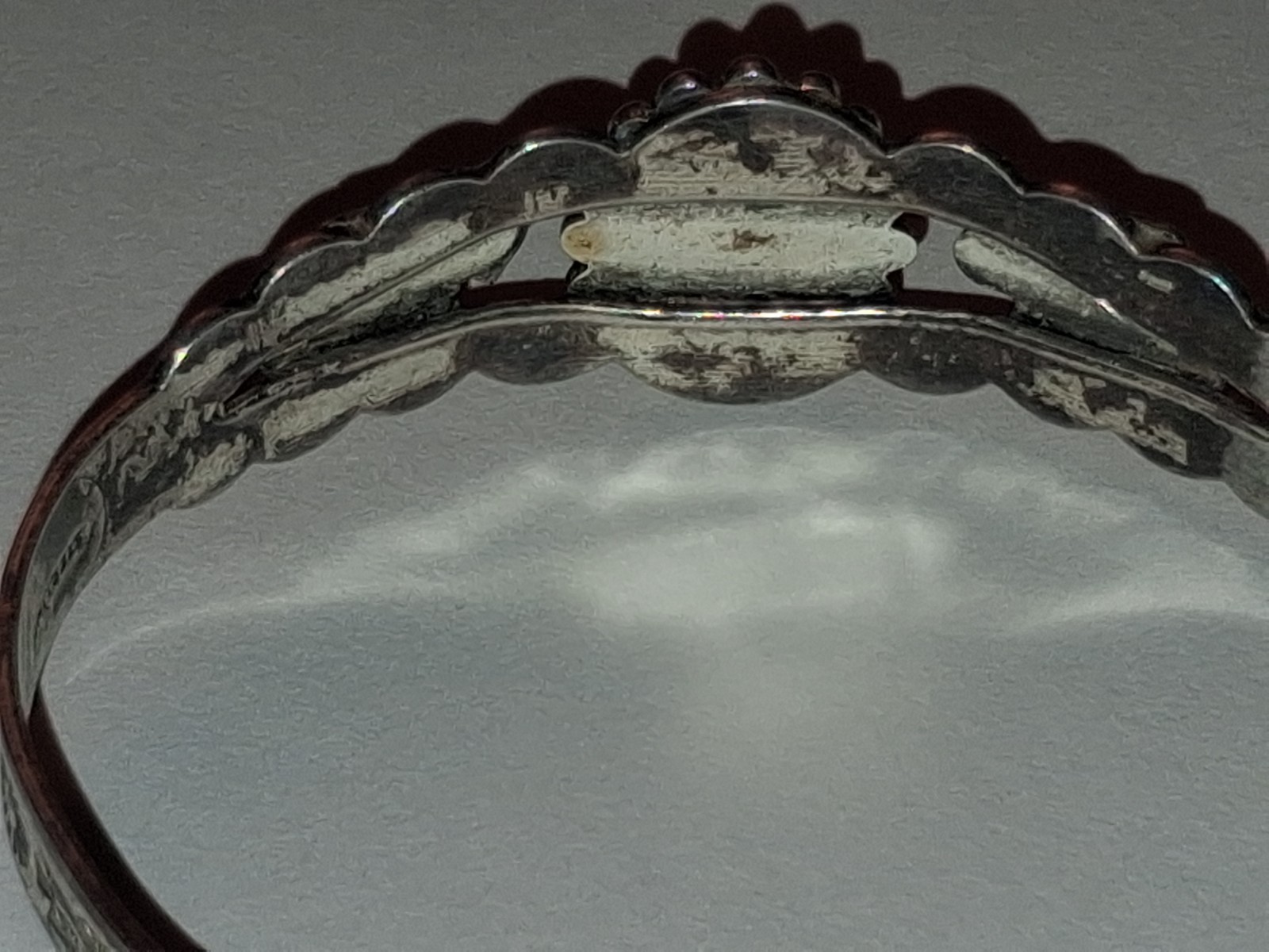 Vintage Sterling Turquoise Thunderbird Cuff Fred Harvey