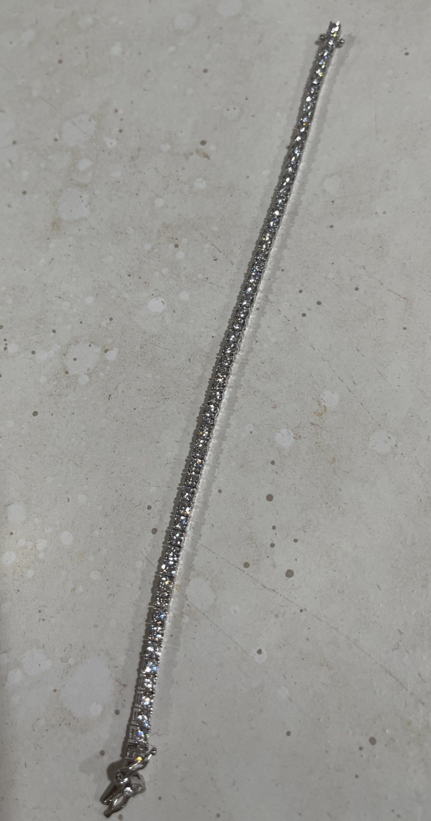 Sparkle Tennis Bracelet Crystal In Sterling Silver 7.2”