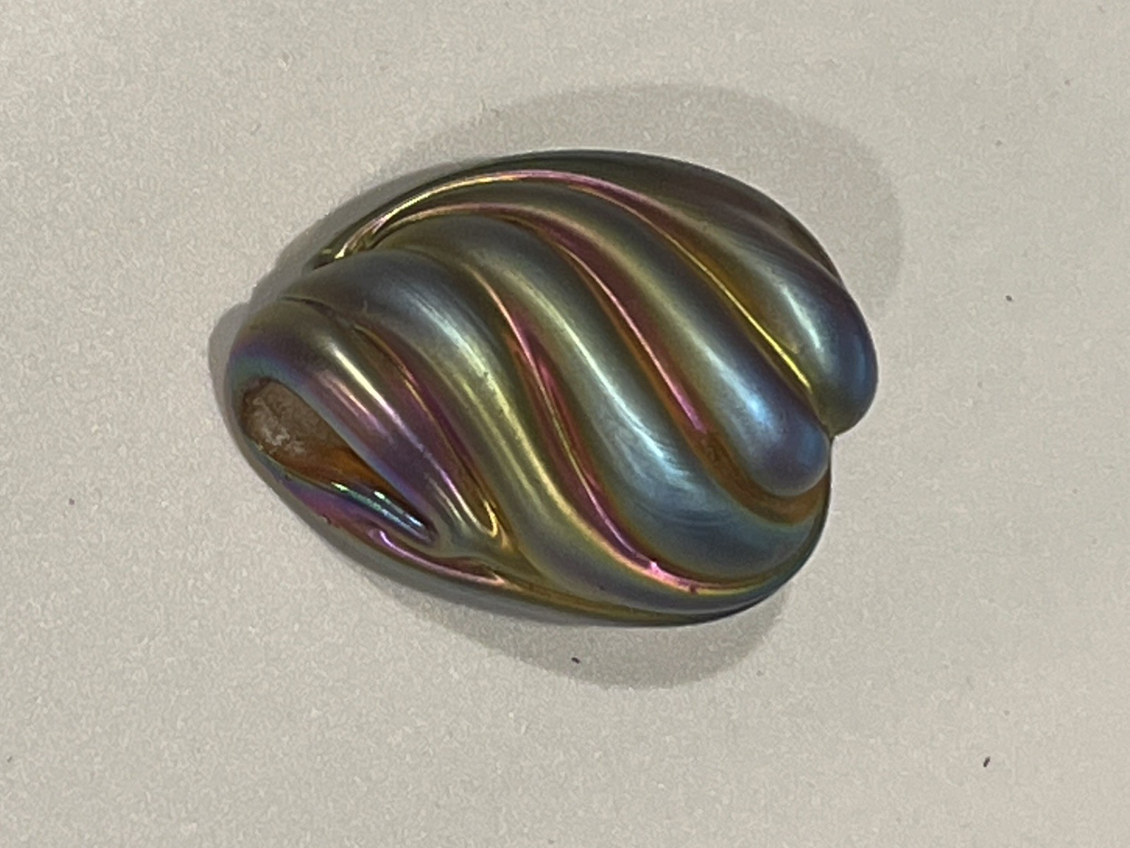 Lampwork Blown & Sculpted Shell Focal Bead By SHANNON HILL.