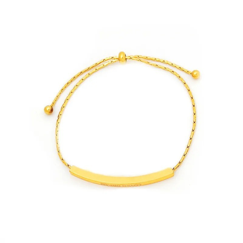 Titanium Steel Slider Chain Bracelet For Women In New Style and design