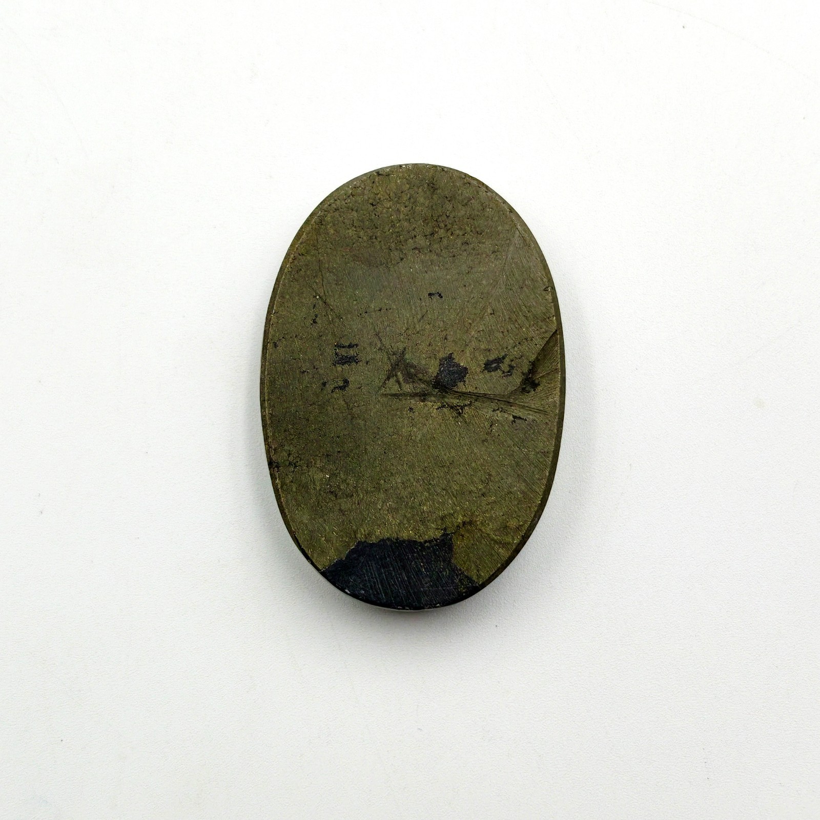 Natural Apache Gold Cabochon Oval 46x31mm Flat Back Wire Wrapping Jewelry
