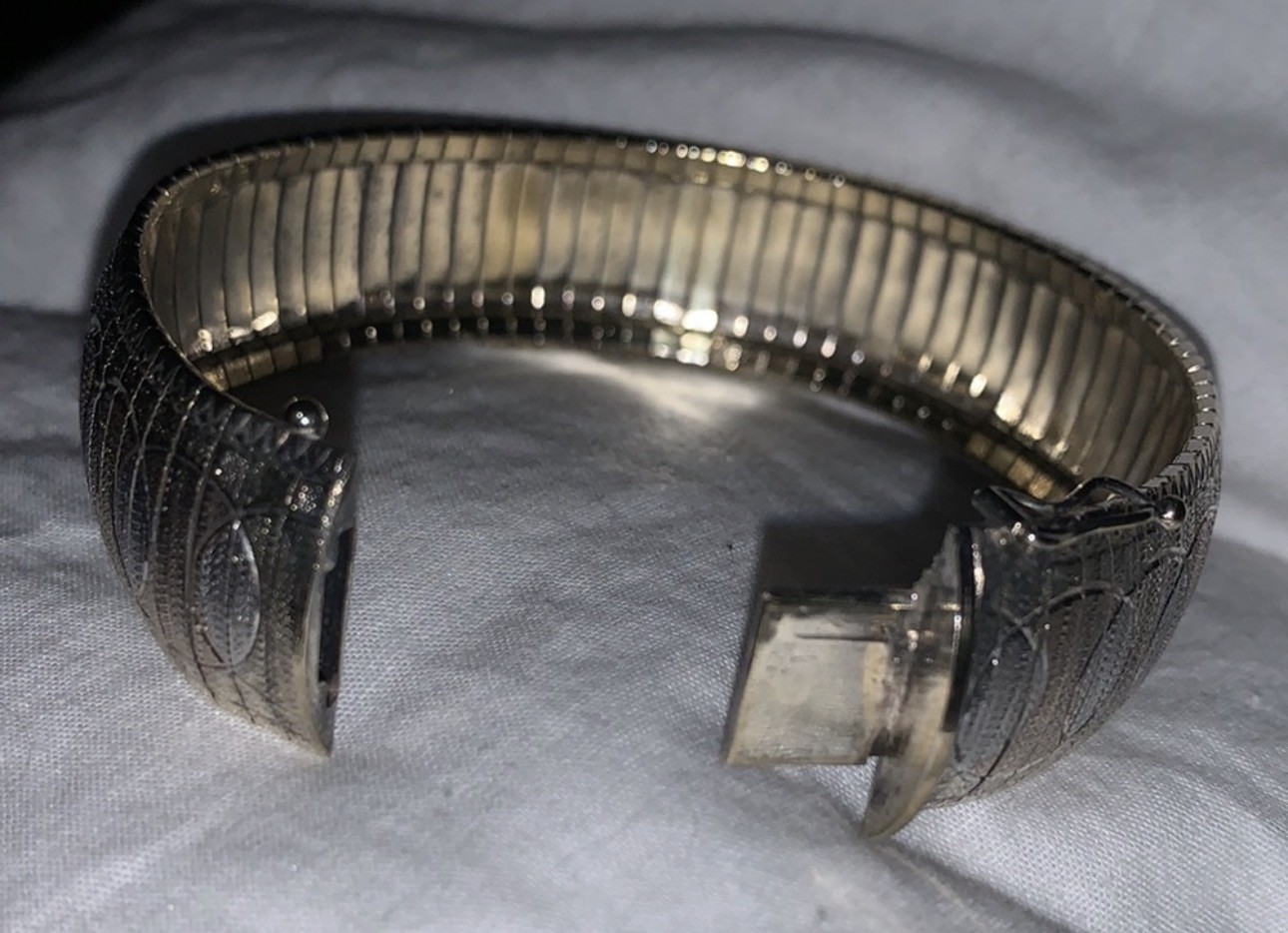 Milor of Italy Tri (Yellow & Rose Gold) Vermeil Sterling Silver Bracelet Sz 7.50