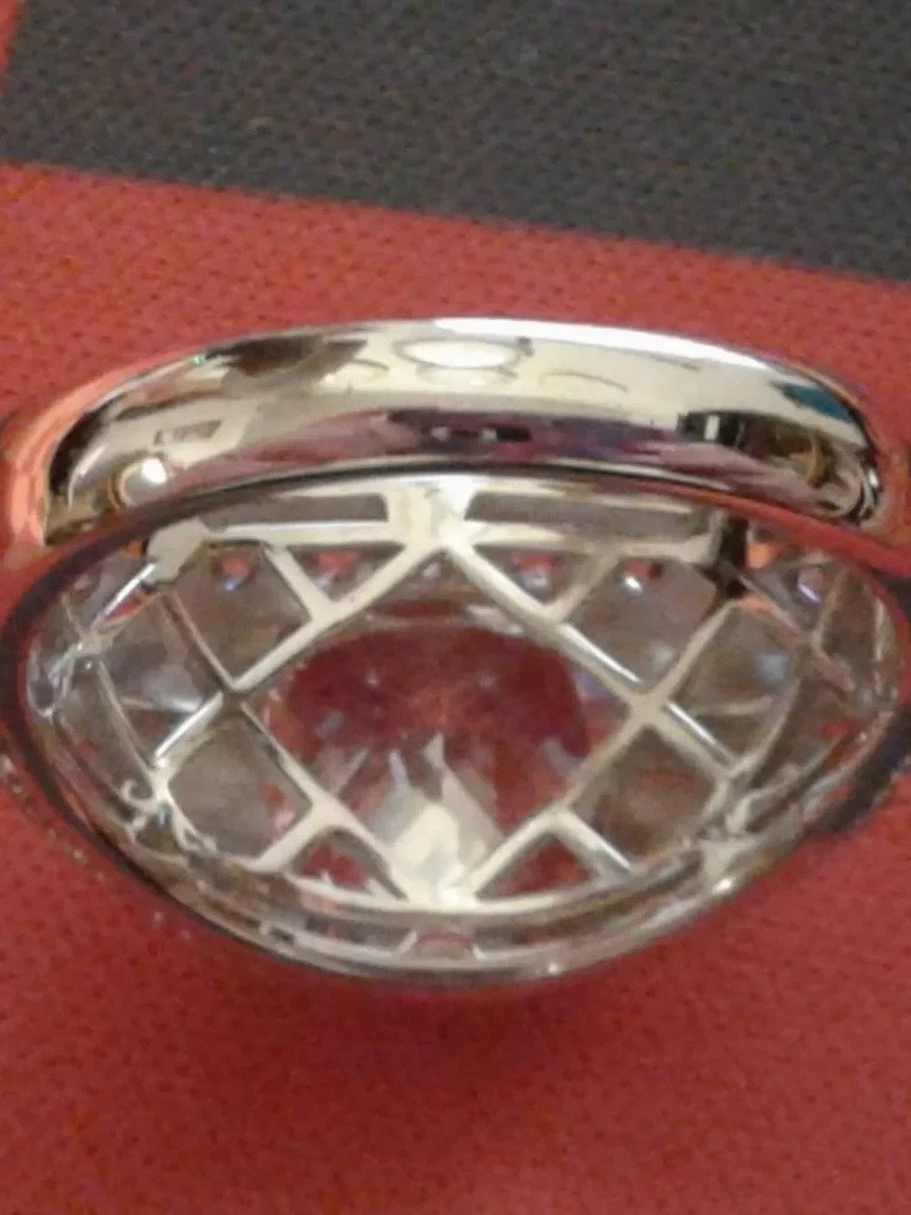 BJB091 Bella Luce Rhodium Plated Center Design Ring 8.92ctw. Size 10