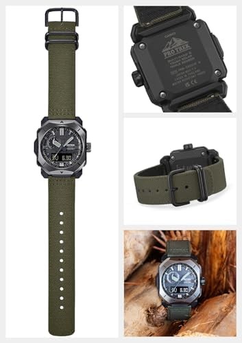 CASIO PRO TREK PRW-6900YB-3JF CORDURA Band Solar Radio Men Watch F/S w/Tracking#