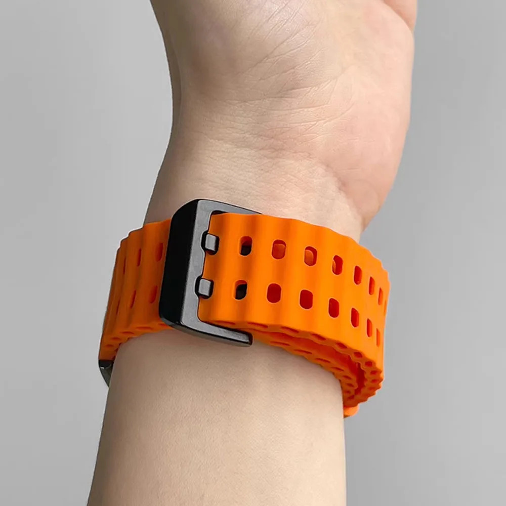 22mm Silicone Strap for Amazfit Balance 2 1 Bip 6 5/GTR 4 3 Pro/Huawei 46mm Band