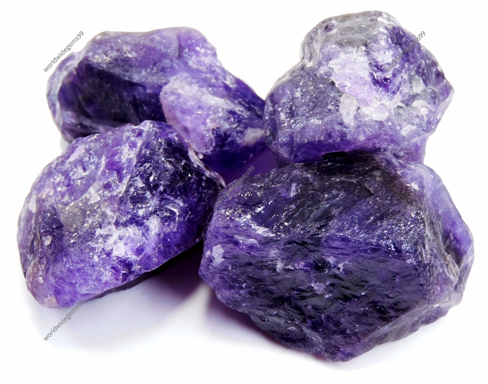 A+1372 Ct Natural Violet Purple Amethyst Rough Unheated Rare Lot Losse Gemstone