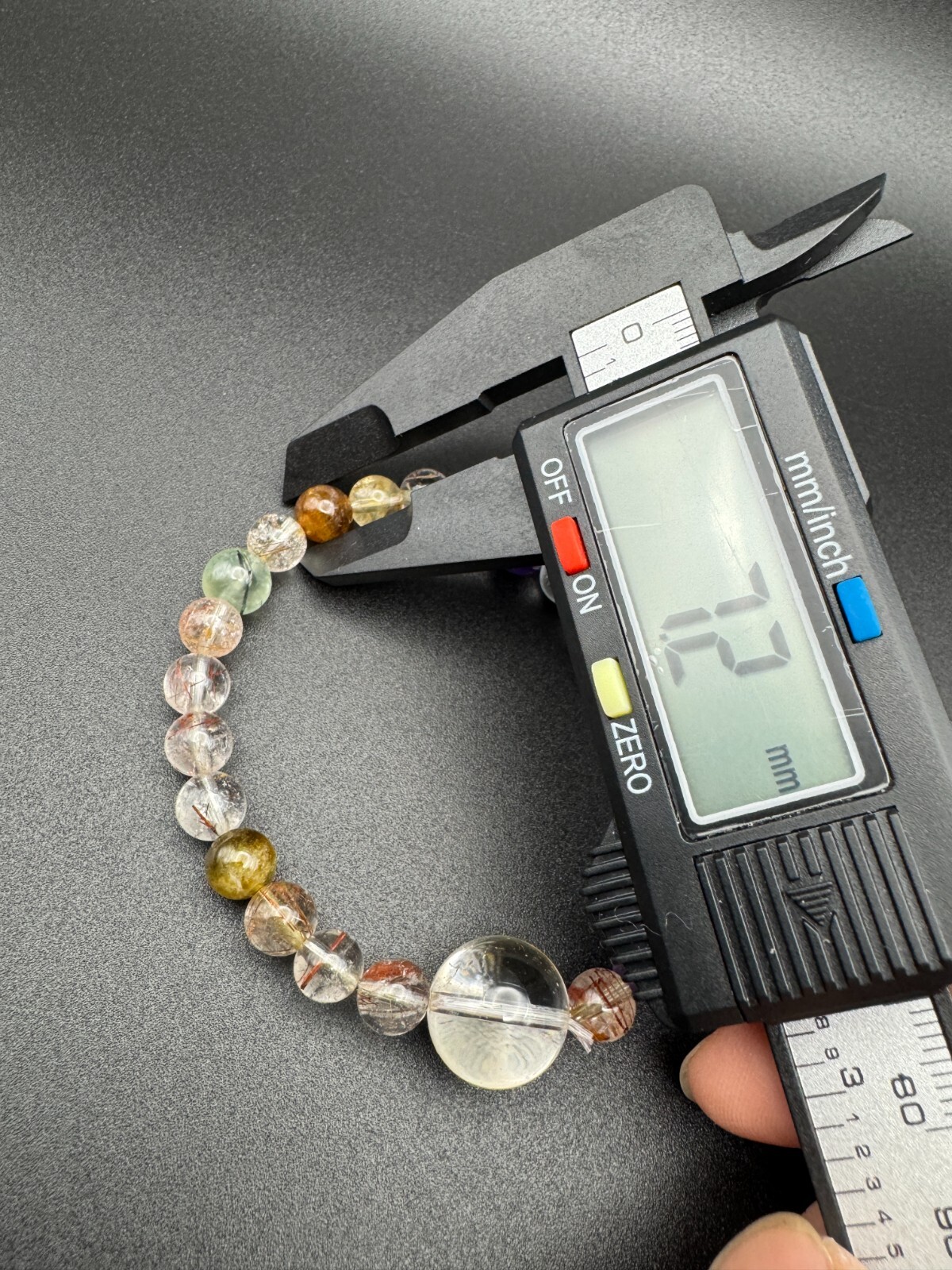 MultiGemstone Quartz Crystal Vibrant Energy and Harmony Handcrafted