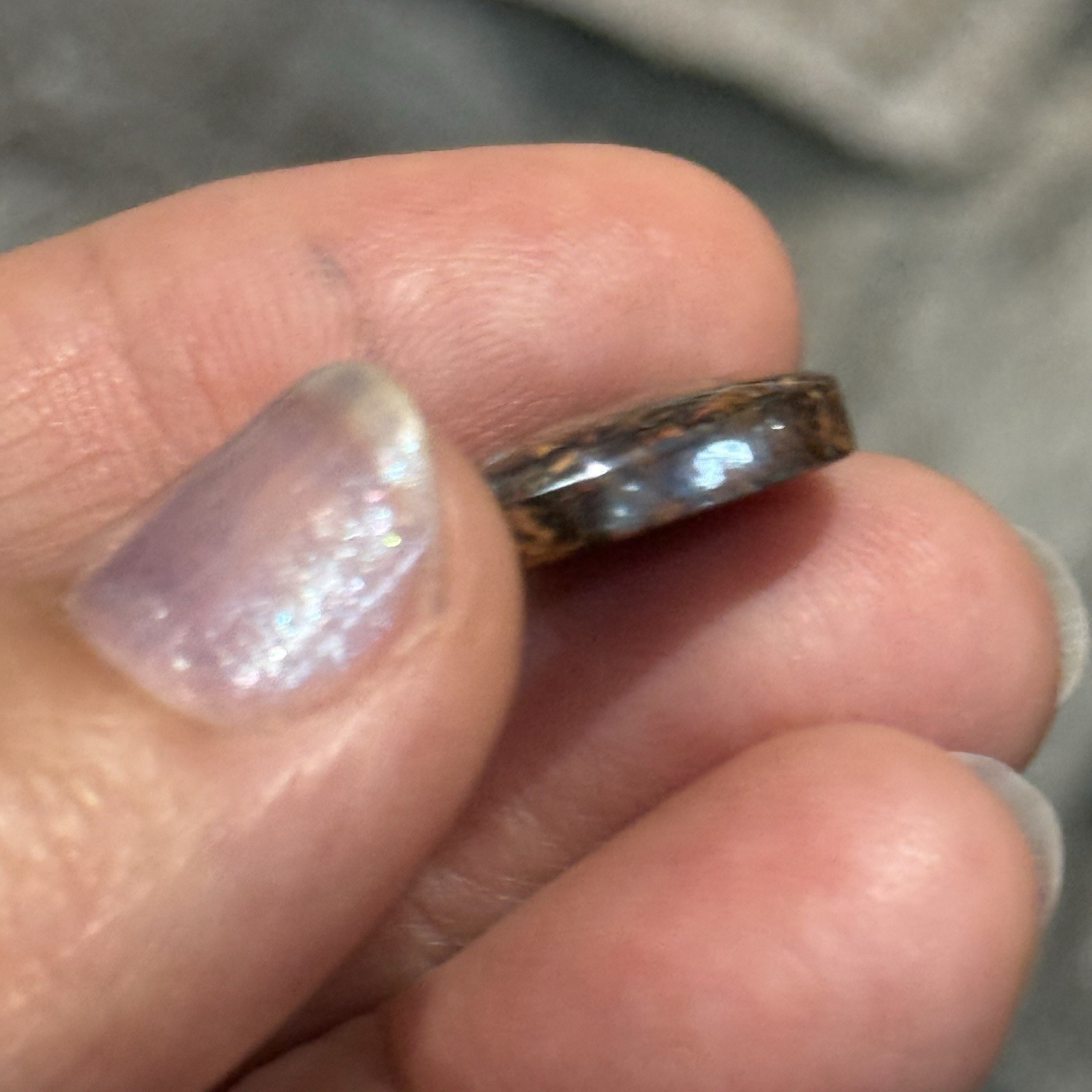 9.7ct 17x15x4.3mm Colorful Australian Koroit Boulder Opal Drop Cabochon Gem