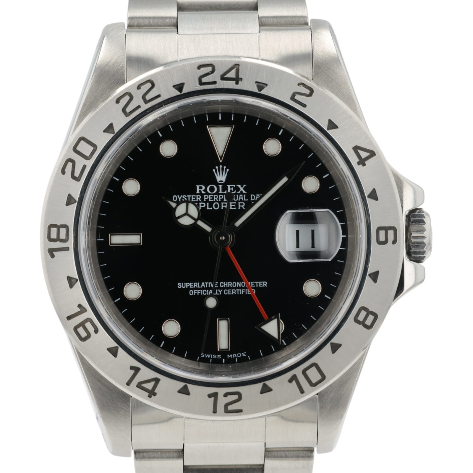 Rolex Explorer II Black Dial Stainless Steel 40mm Automatic Mens Watch 16570