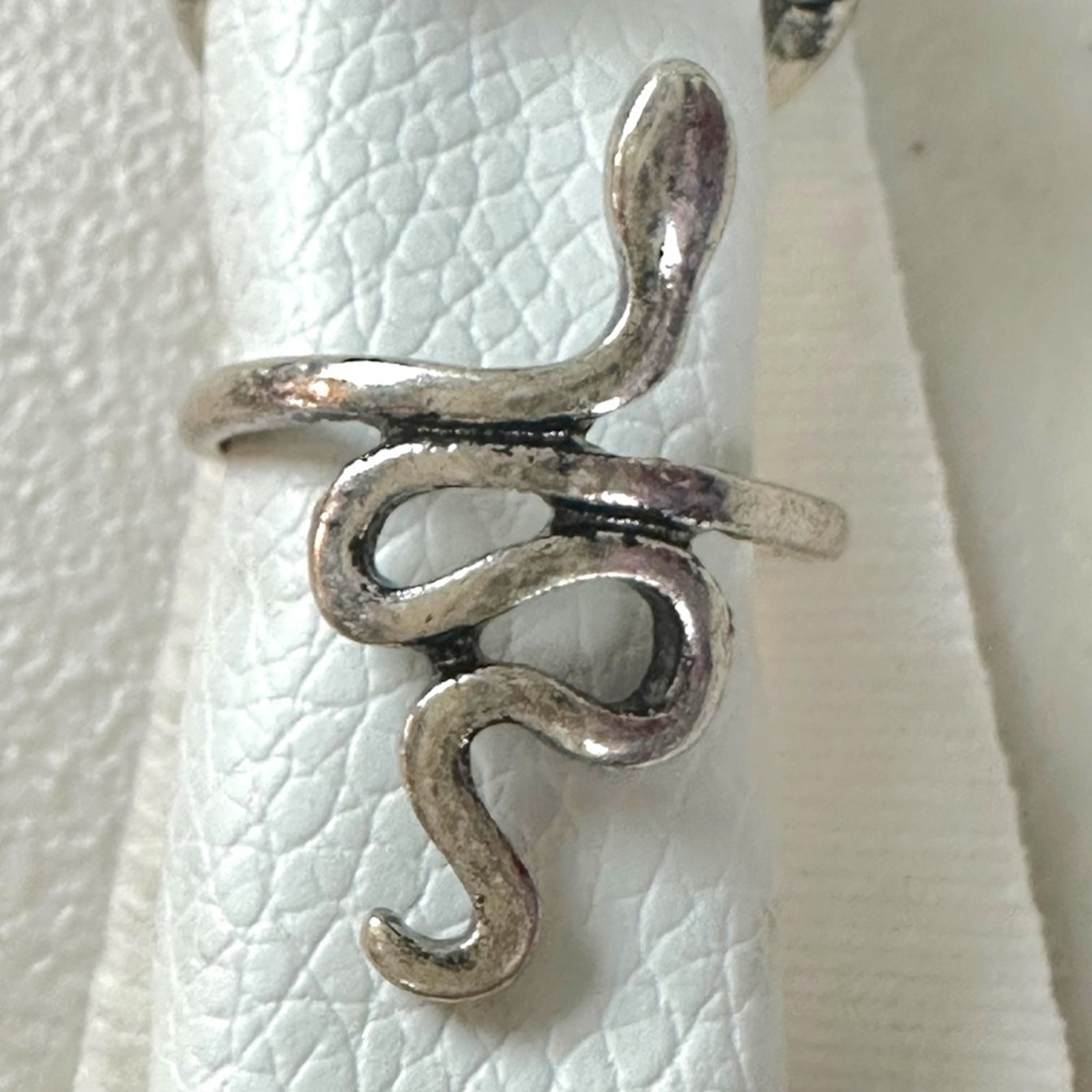 Free People Celestial Western Bohemian Ring Set Silver Onyx Snake Moon Star NWT