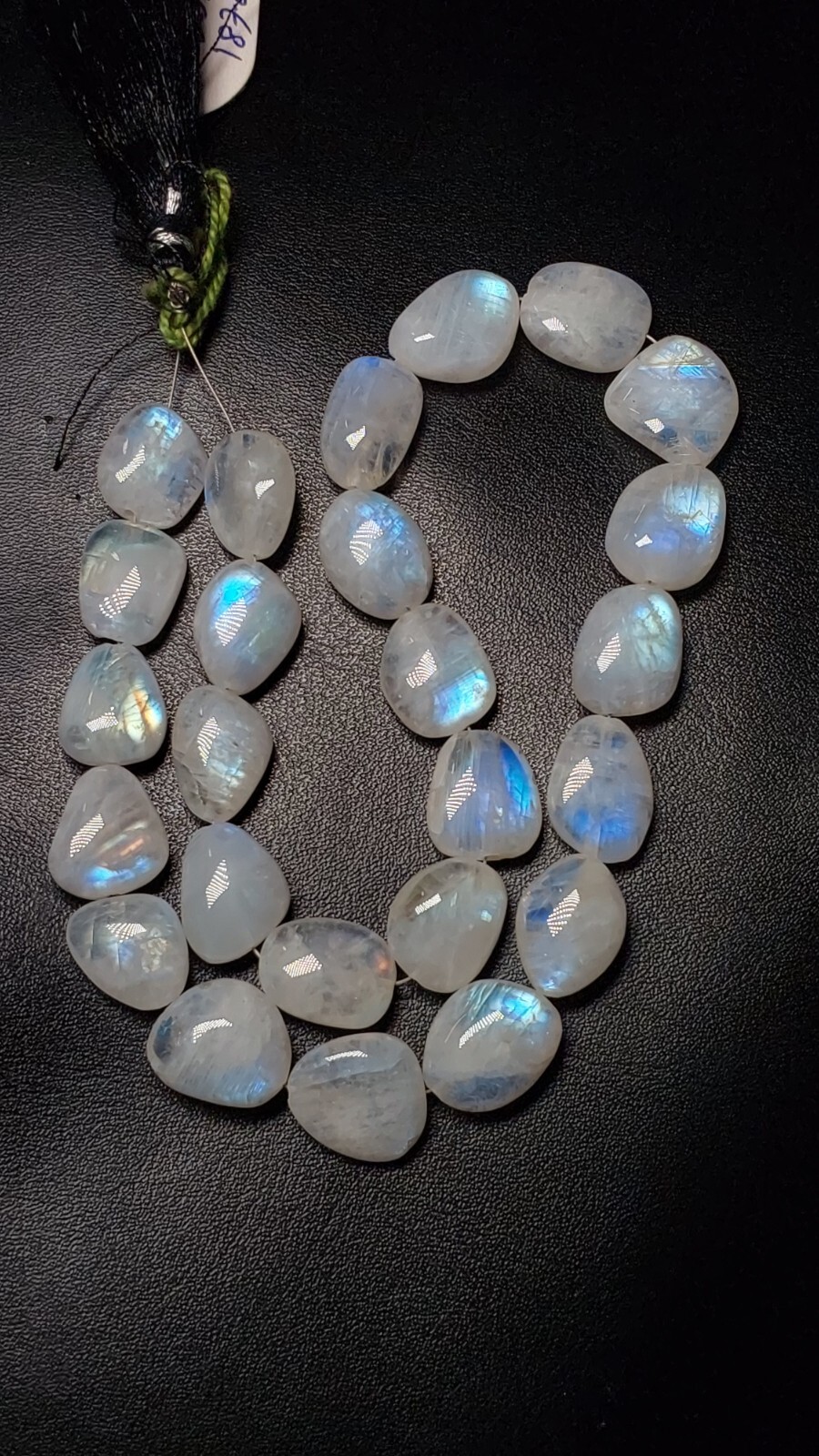 AAA Quality Rainbow Moonstone Strand Multi Fire Shape Nuggets Size 11X14-14X15MM