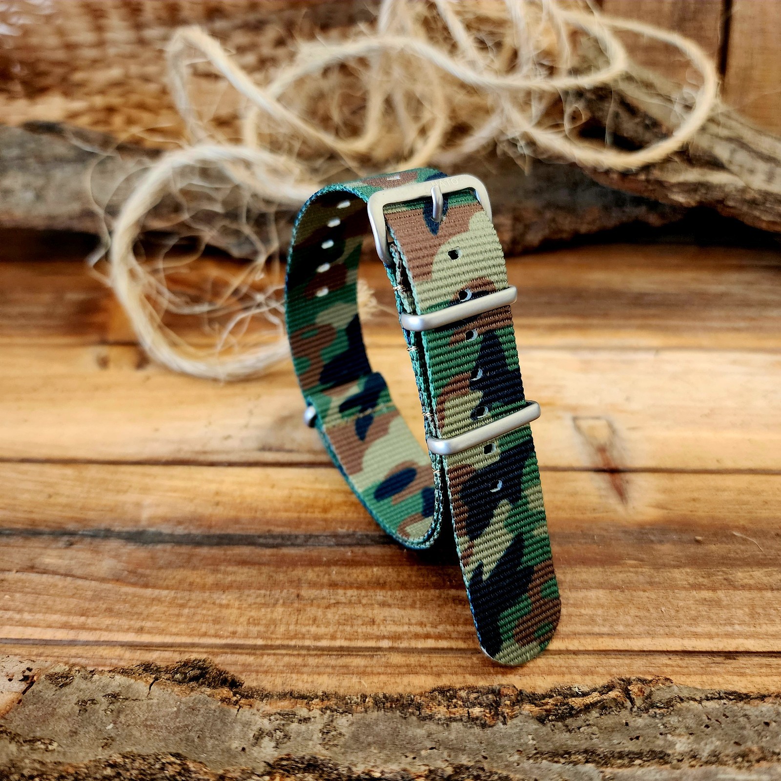 NATO G10 CAMO Ballistic nylon Military strap MoD Spec Army Navy Marine watchband
