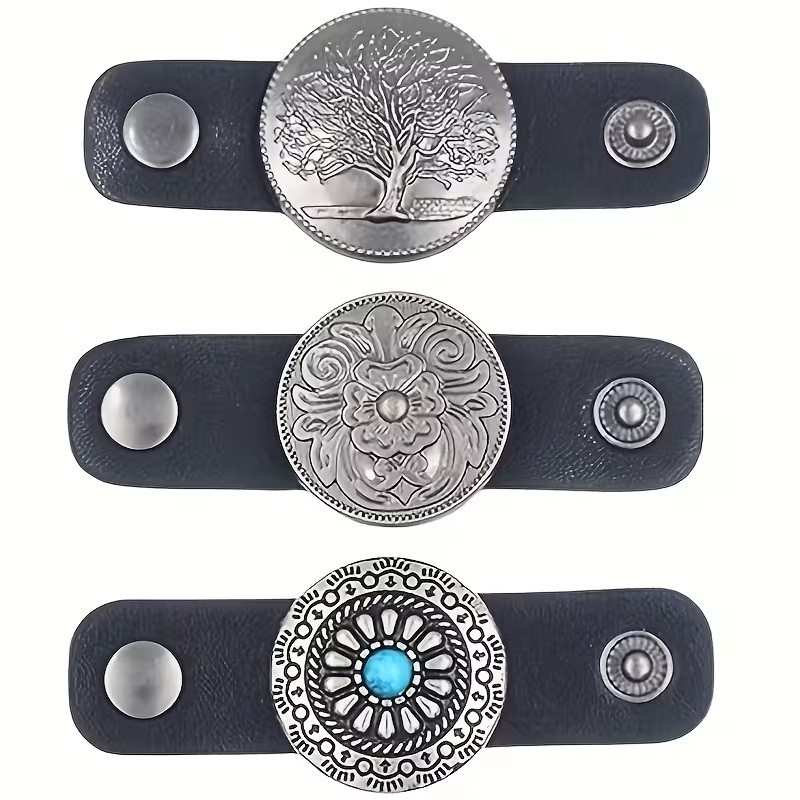 Western-Style Scarf Fasteners Silk Ring Neckwear Slide Fastener