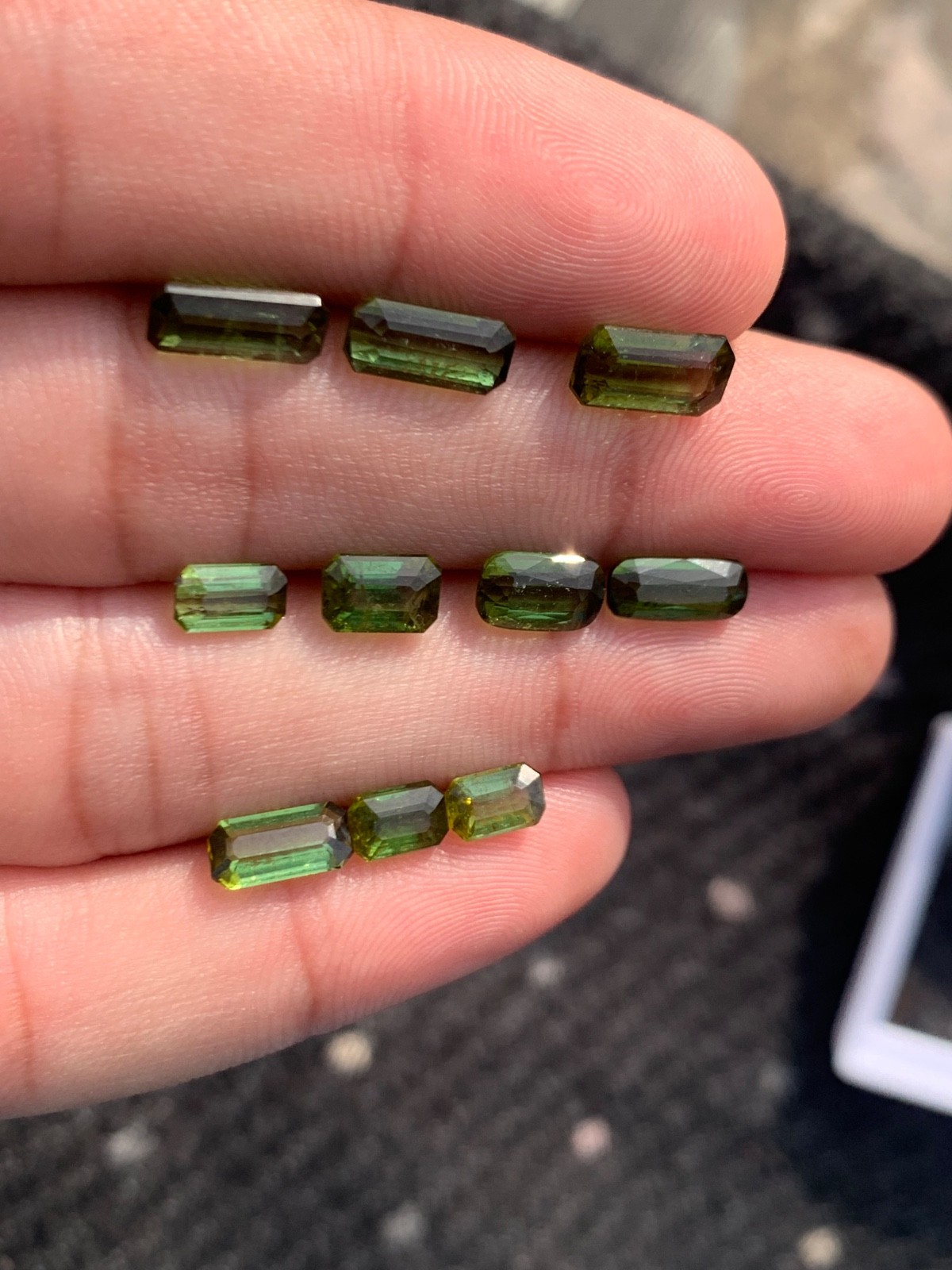 Wholesale Lot 11.70 Ct Natural Tourmaline 10 Pcs Emerald Cut Loose Gemstones