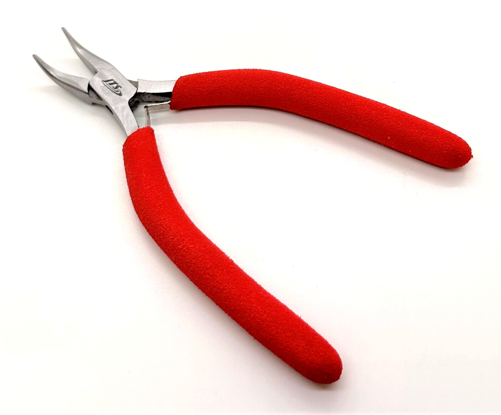 148mm Bent Nose Pliers Foam Handles Ergonomic Wire Wrapping Jewelry Making Tool